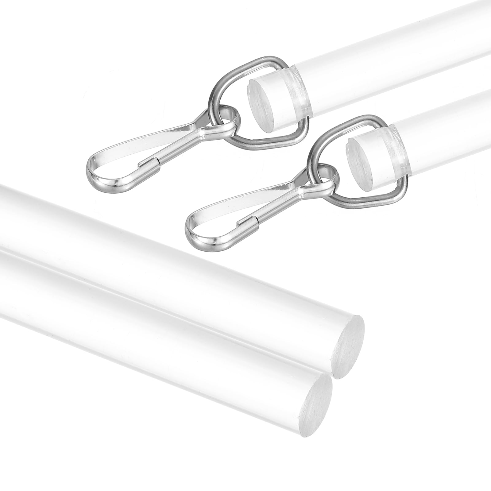 Unique Bargains 2pcs 36-Inch Acrylic Drapery Wand Invisible Curtain ...