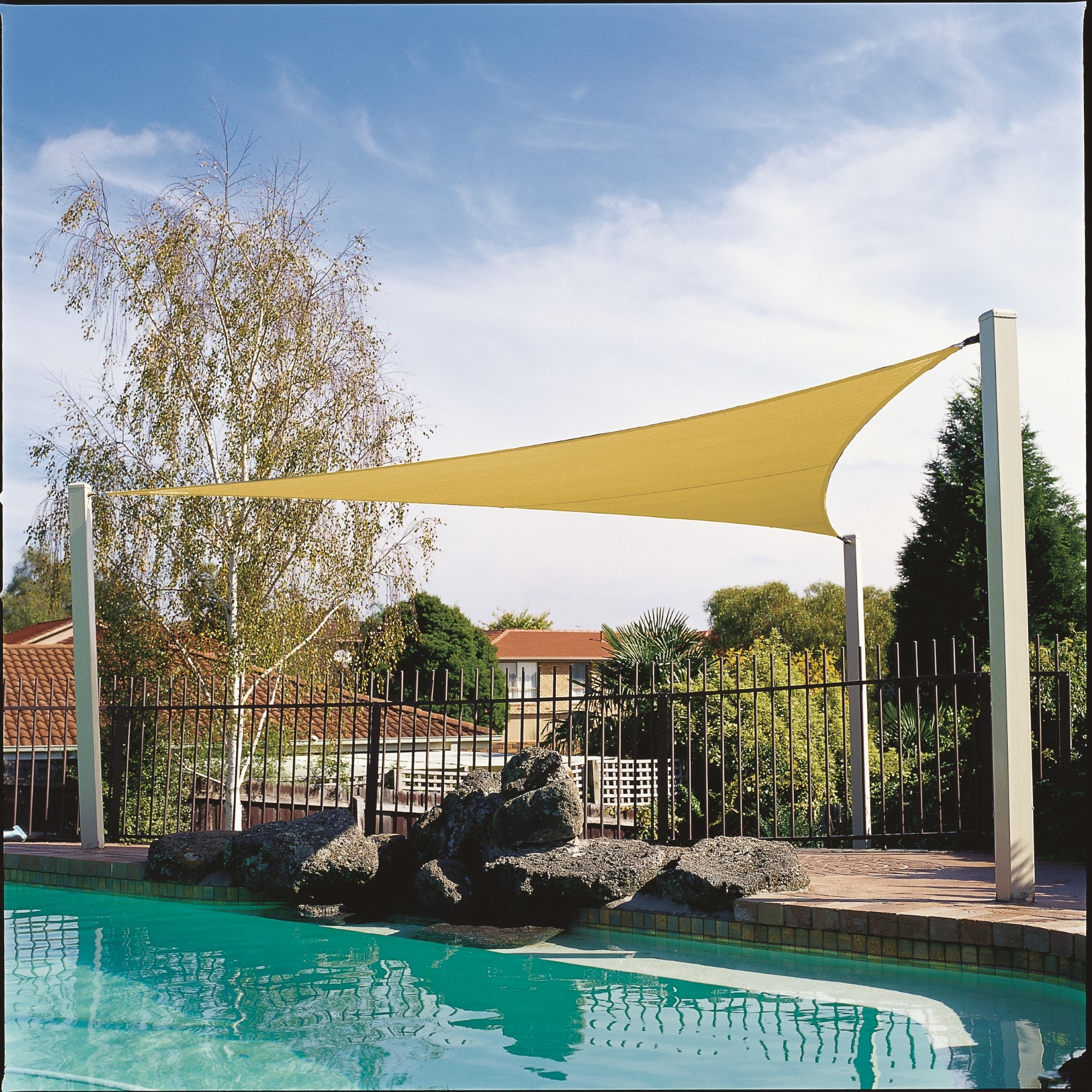 Coolaroo 18-ft x 18-ft Sahara Shade Sail with Fasteners in the