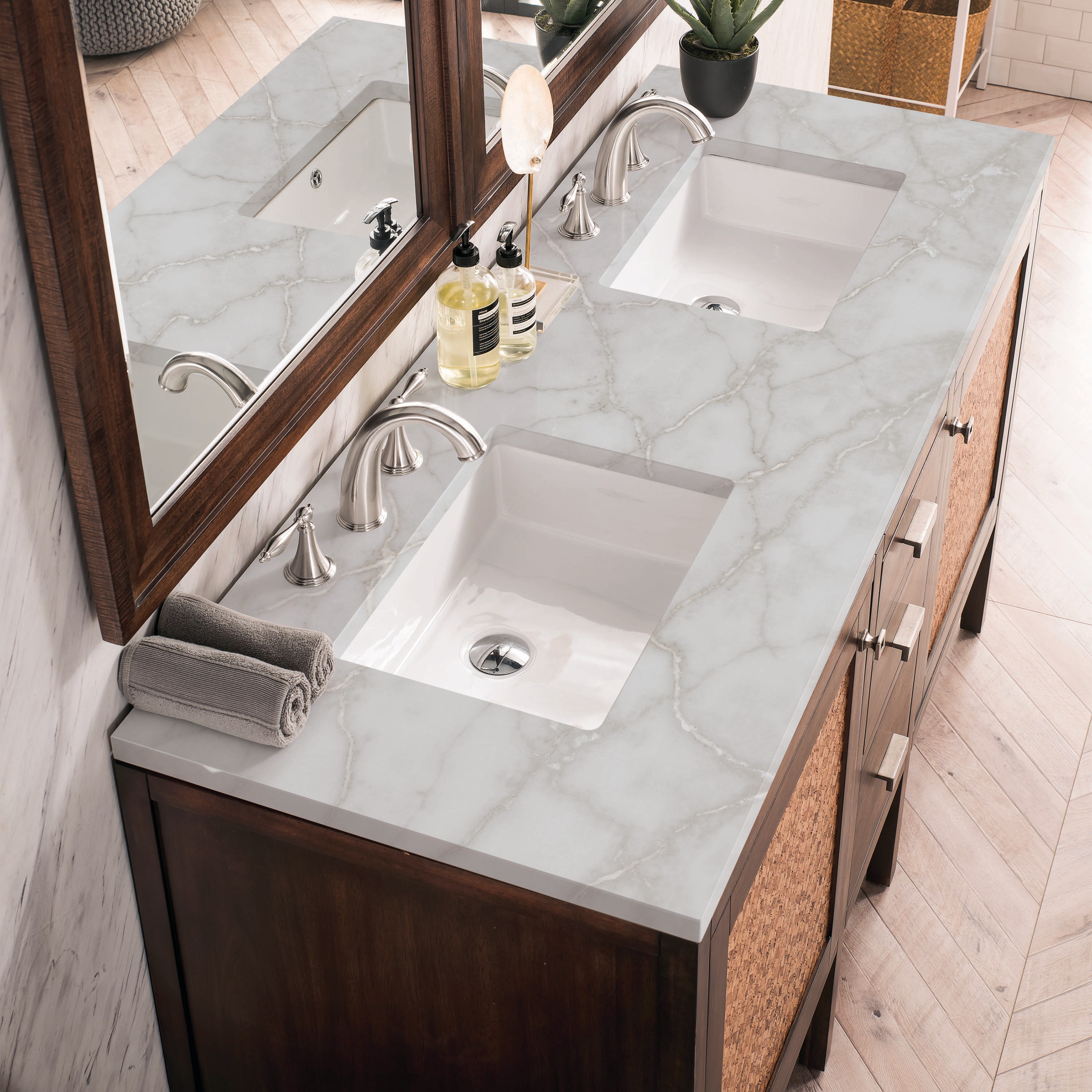 James Martin Vanities E444-V60D-MCA-3VSL Bath-Vanity-Combo - View #5