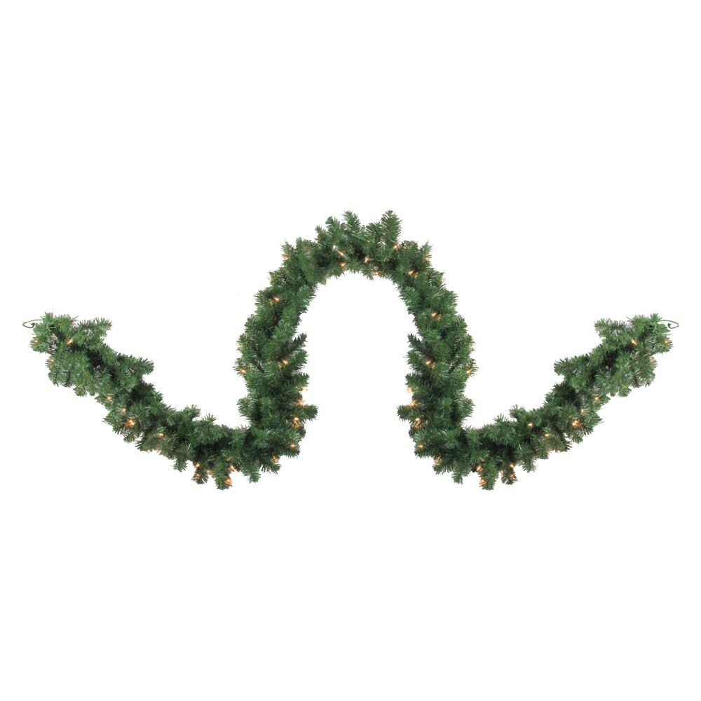 Northlight Indoor Pre-lit Electrical Outlet 9-ft Artificial Garland ...