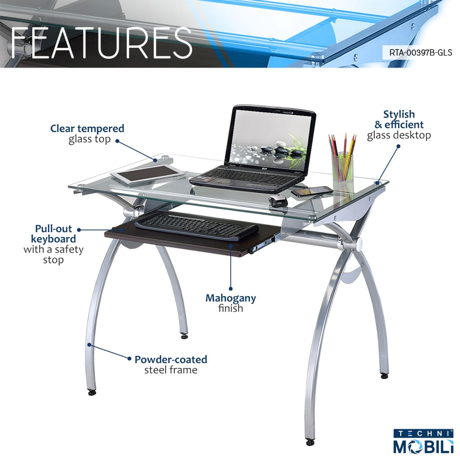 JASMODER RTA-00397B-GLS desks - View #4