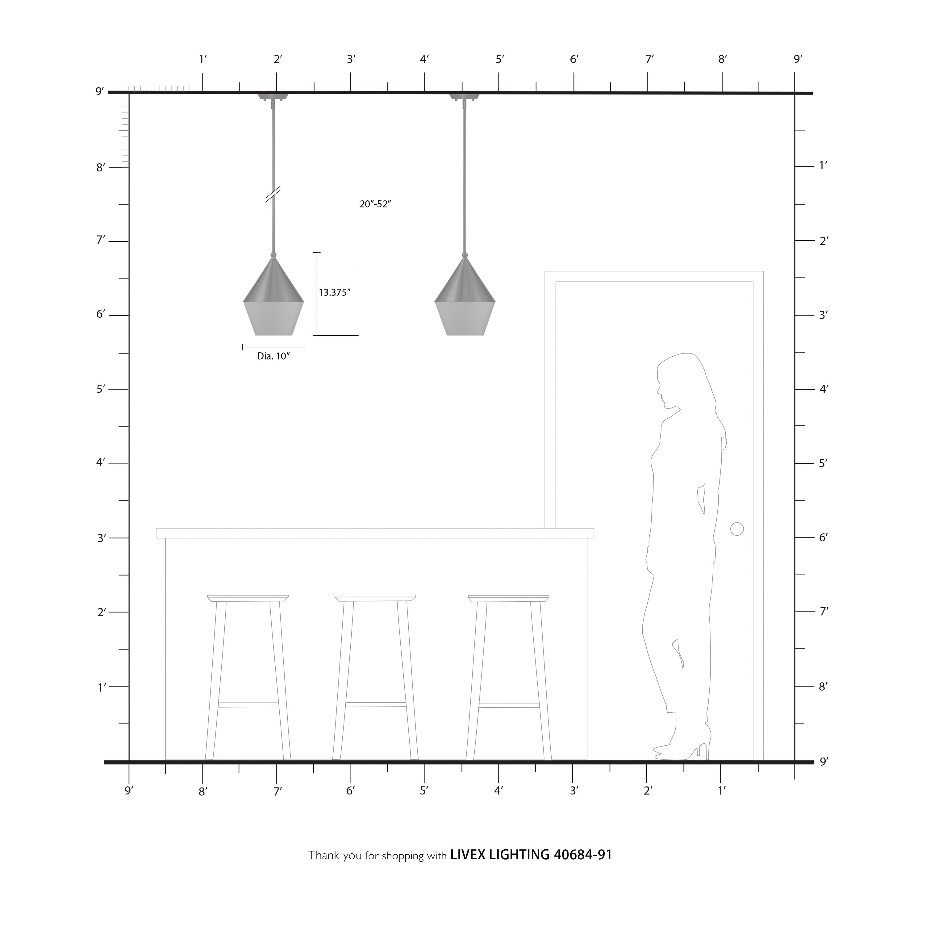 Brushed Nickel Glass Mini Pendant Light for Indoor/Outdoor