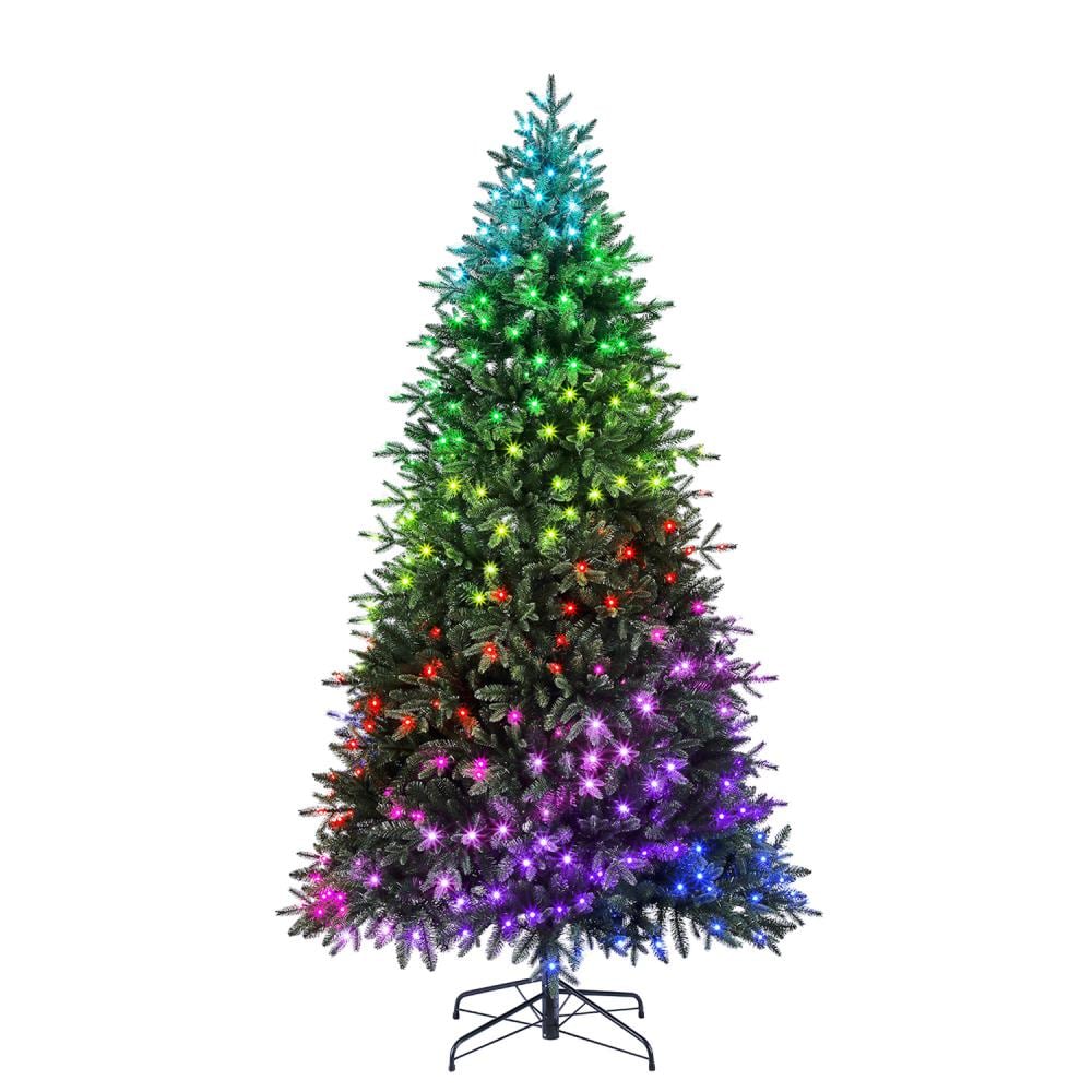 Holiday Living 7.5-ft Norwood Spruce Pre-lit Artificial Christmas Tree ...