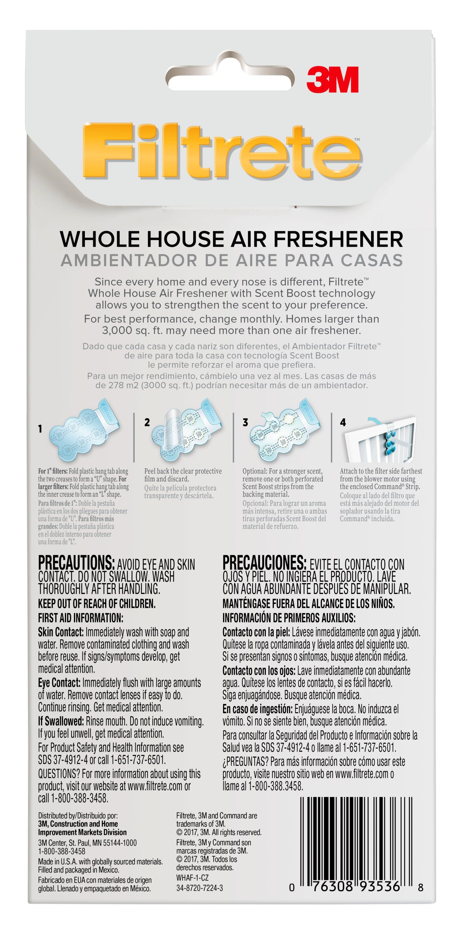  Filtrete SI-1-CL Whole House Air Freshener-Linen, 1 Count (Pack  of 1) : Everything Else