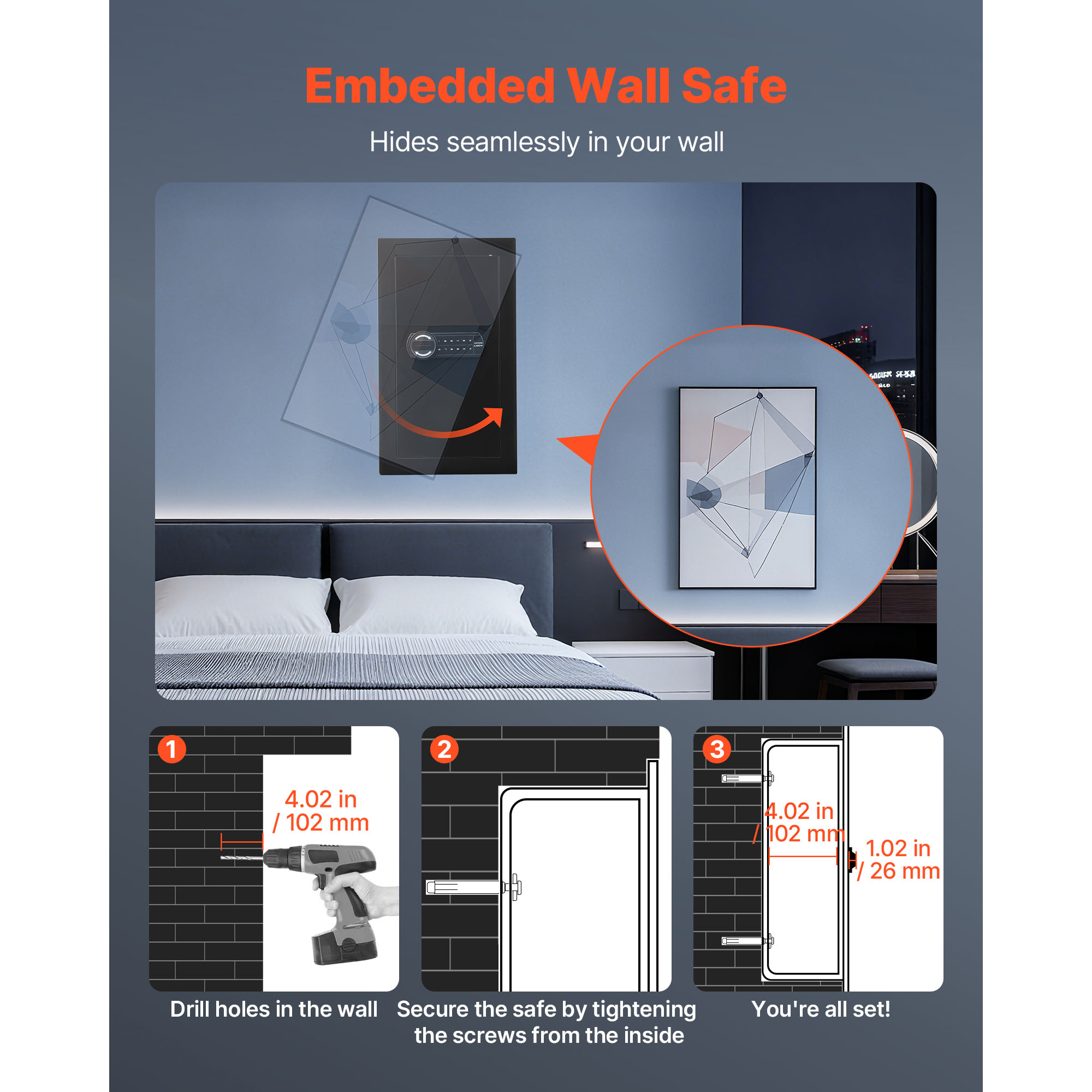 VEVOR SCBGBXJ4145616238V9 Floor-Wall-Safes - View #6