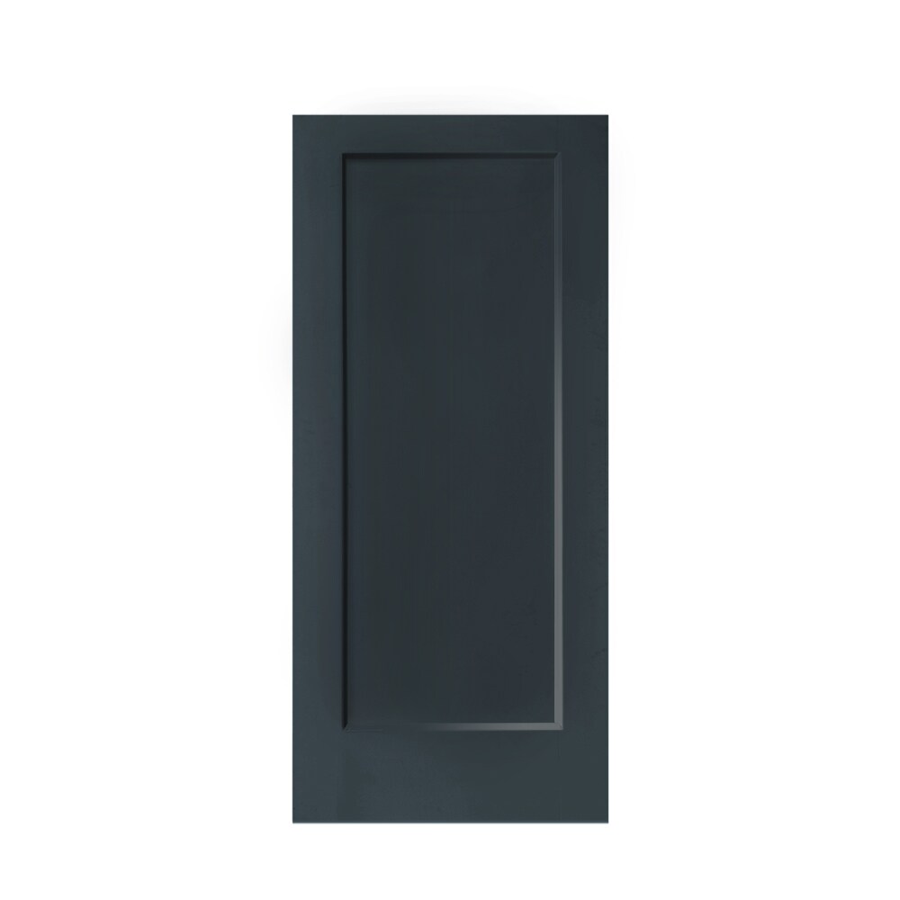 CALHOME DOOR-1PANEL-LP-30G 30-in x 80-in Charcoal Gray Stained MDF Hollow core Single Barn Door (Hardware Not Included)