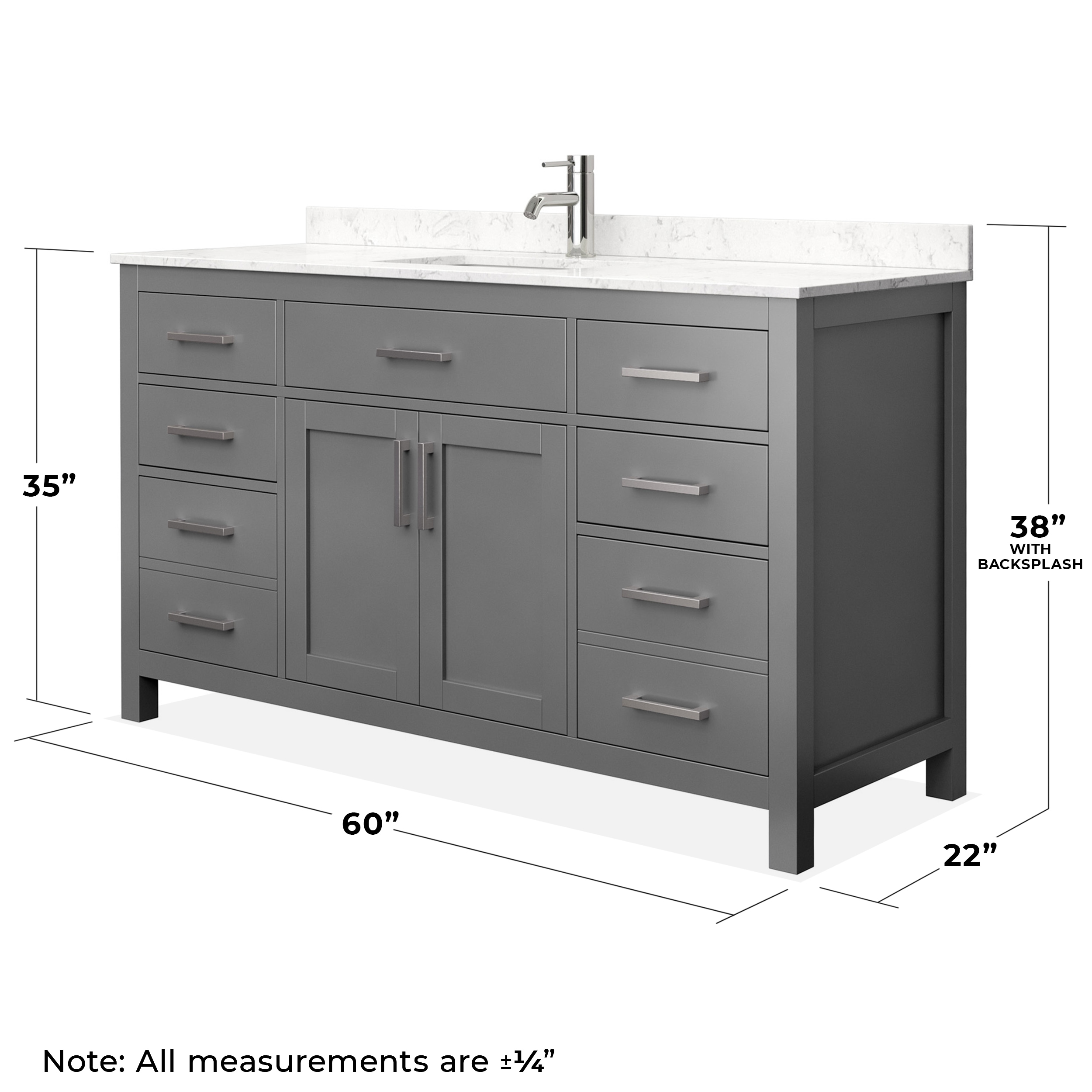 Wyndham Collection WCG242460SKGCCUNSMXX Bath-Vanity-Combo - View #14