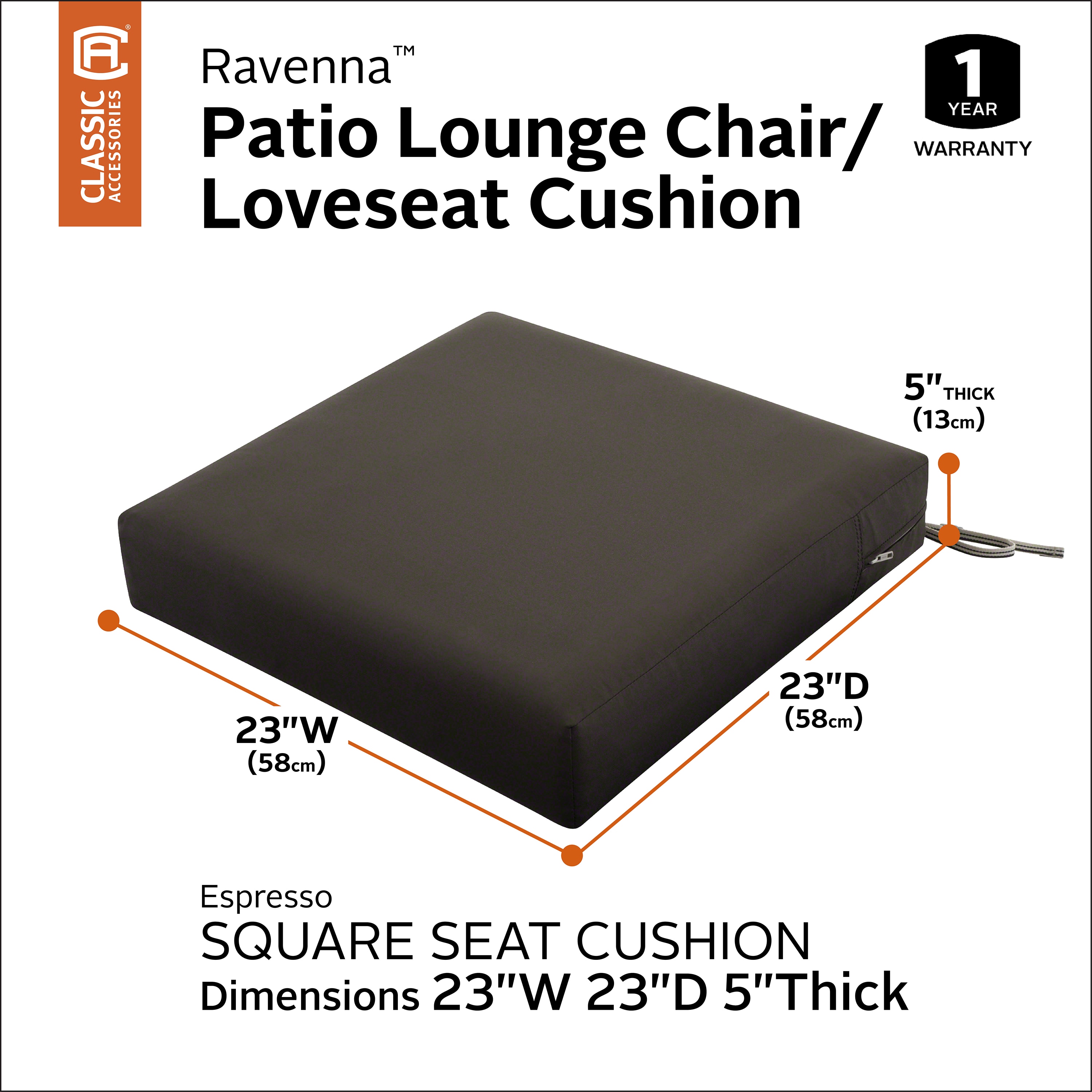 Classic Accessories 62-019-ESPRES-EC Patio-Furniture-Cushions - View #6