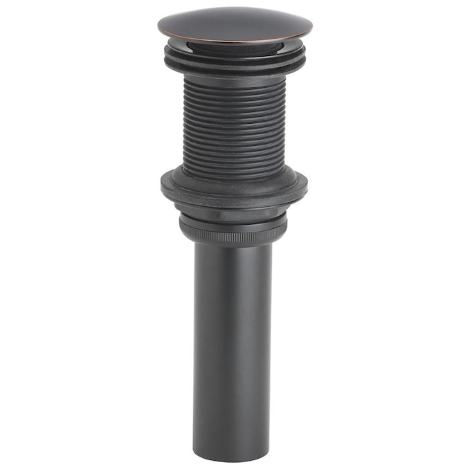 Home2o Universal Bronze Bathroom Sink Pop Up Drain In The Drains Stoppers Department At Com - Delta Bathroom Sink Drain Without Overflow