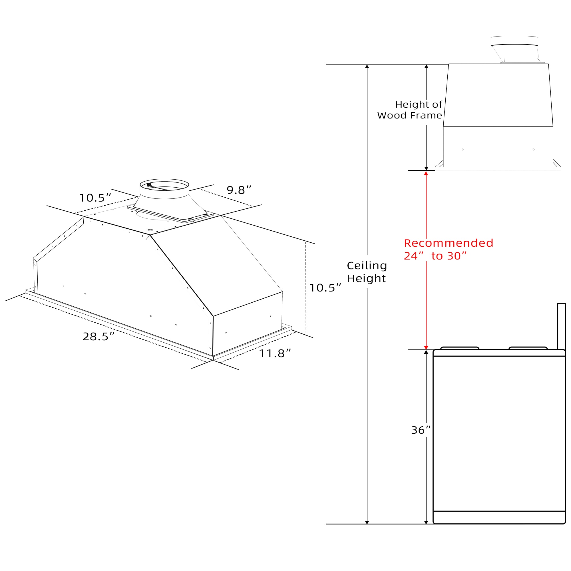 VIKIO HB0130AH Undercabinet-Range-Hoods - View #6
