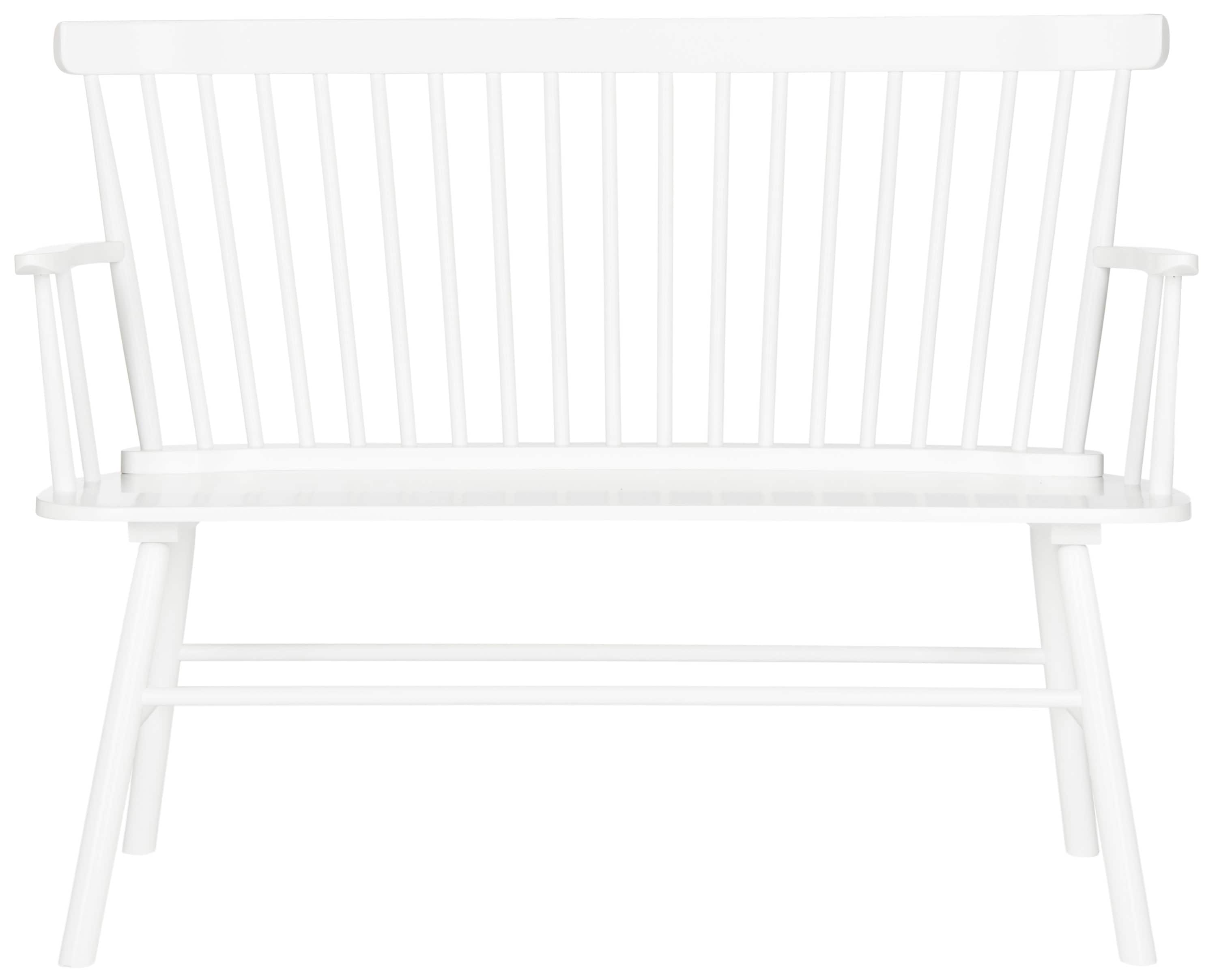 Safavieh AMH8513B Addison Country White Accent Bench 48.0-in x 22.4-in x 36.0-in