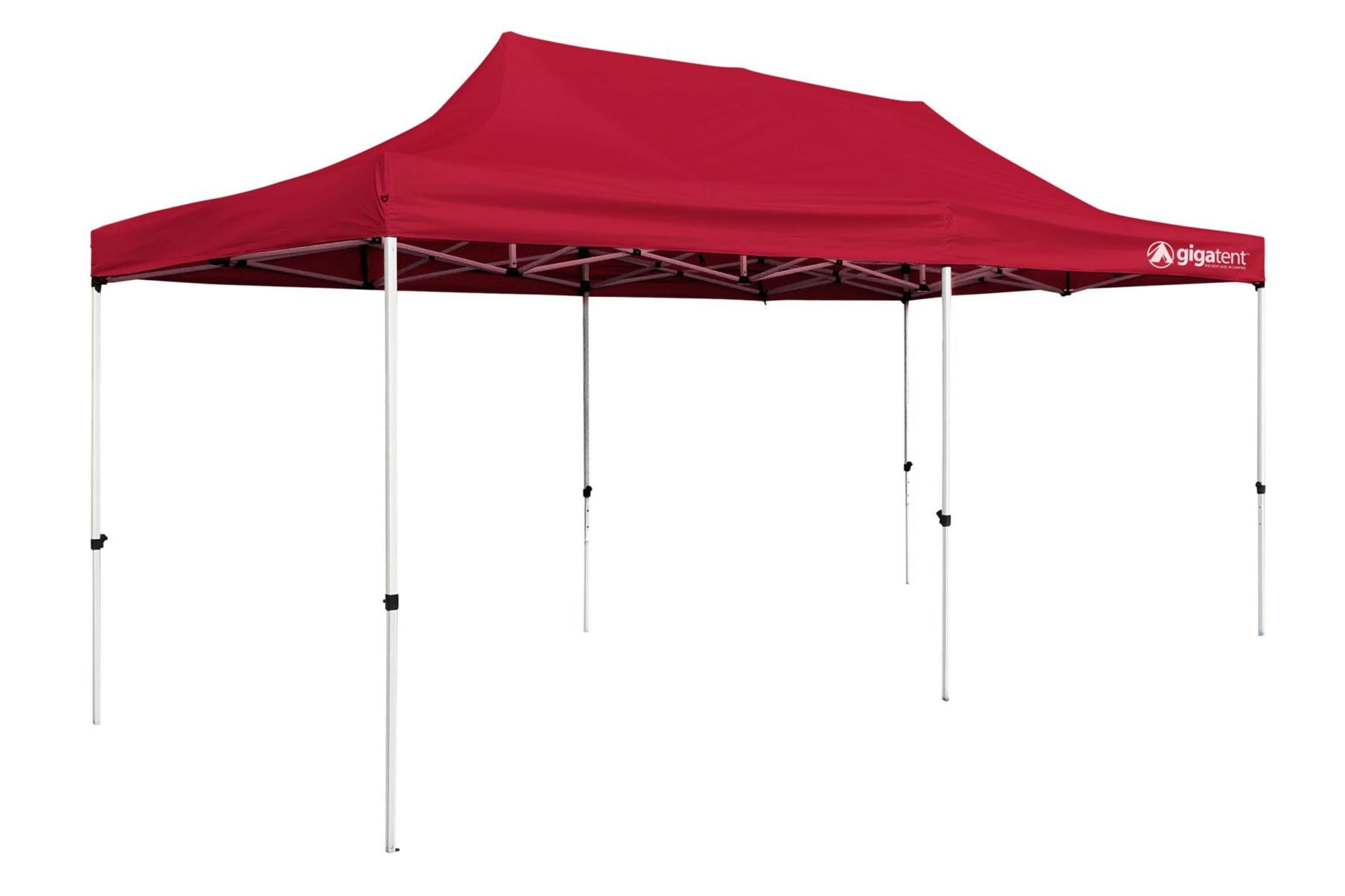 Gigatent GT004R 10-ft x 20-ft Red Rectangle Semi-permanent Soft top Roof