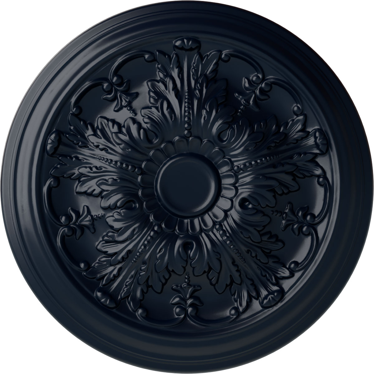 Ekena Millwork CM20DAMDF Damon 20-in W x 20-in L Painted Midnight Dream Polyurethane Whole Ceiling Medallion