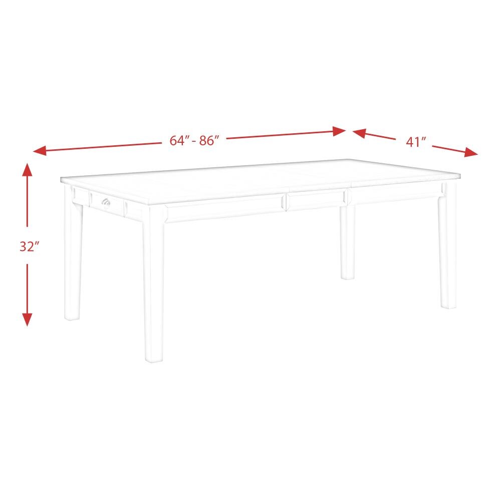 Picket House Furnishings Jamison Gray/White Rustic Extending Dining ...