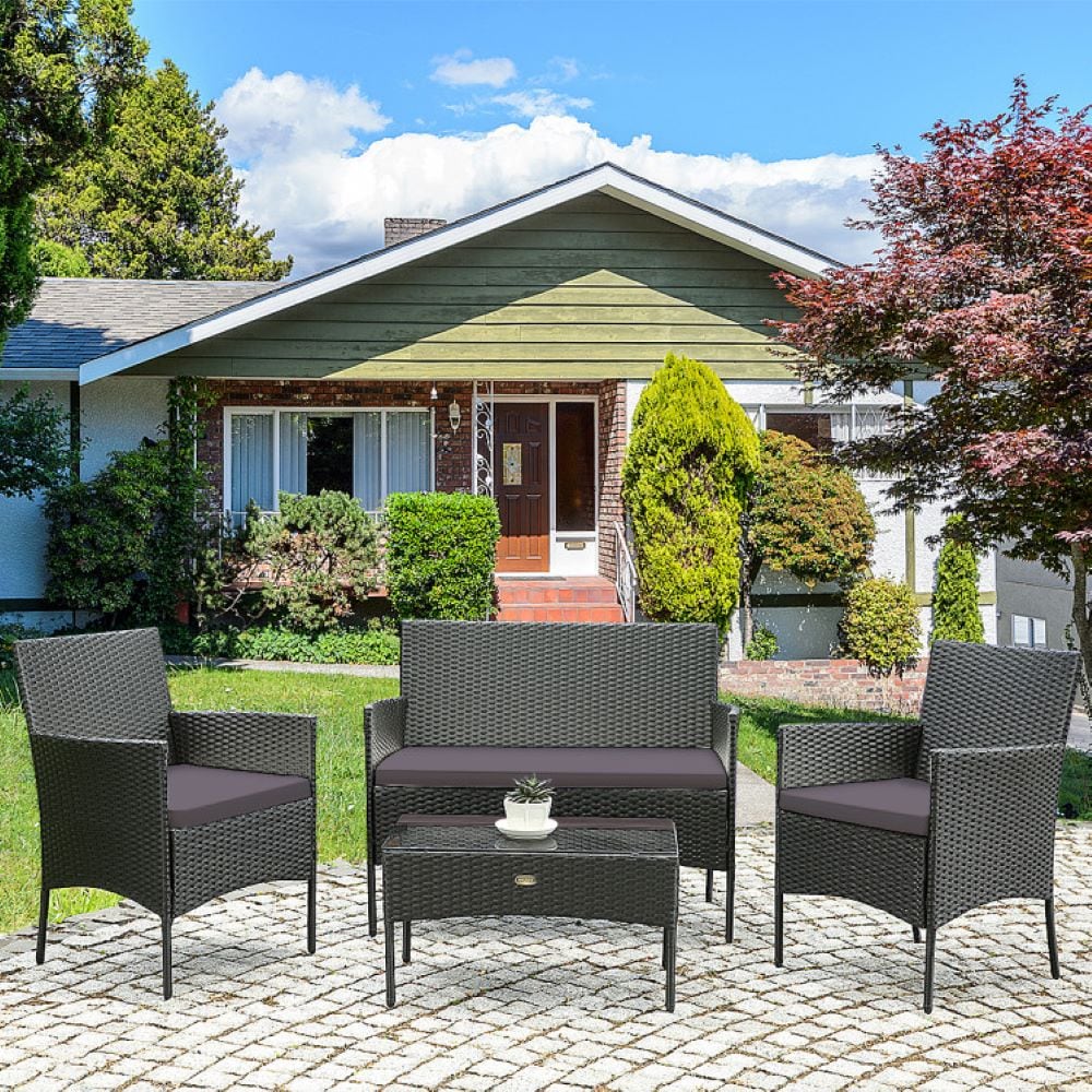 Forclover HYFC-5357WH-GR Patio-Conversation-Sets - View #6
