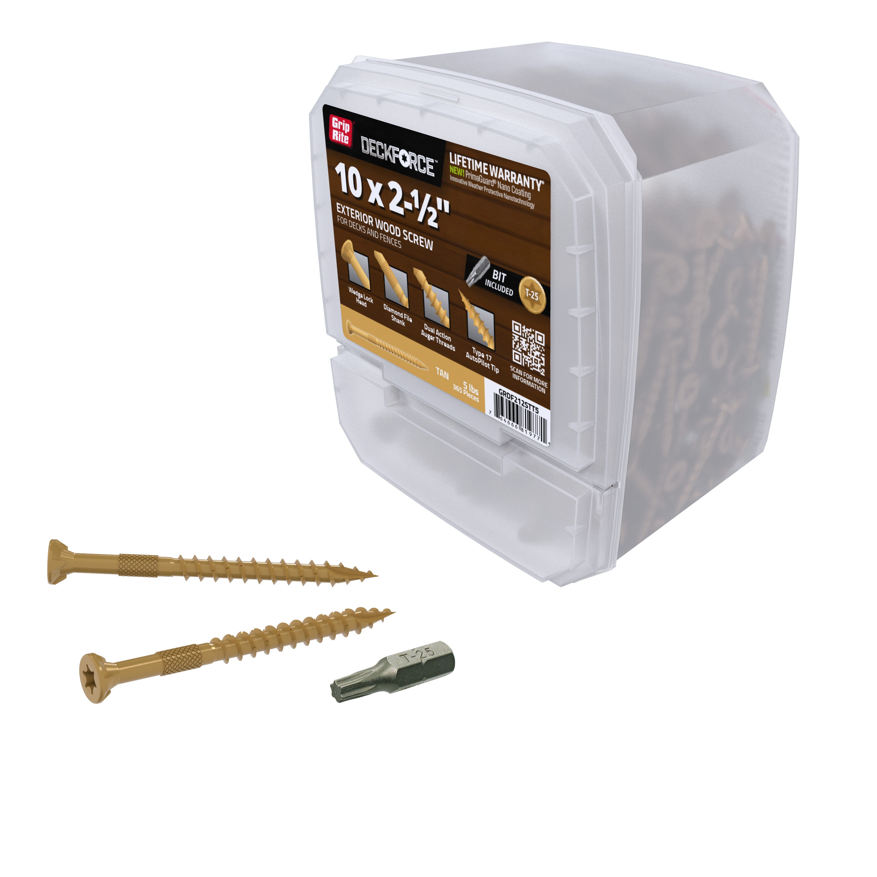 DeckForce by Grip Rite GRDF212STT5 Deck-Screws - View #5