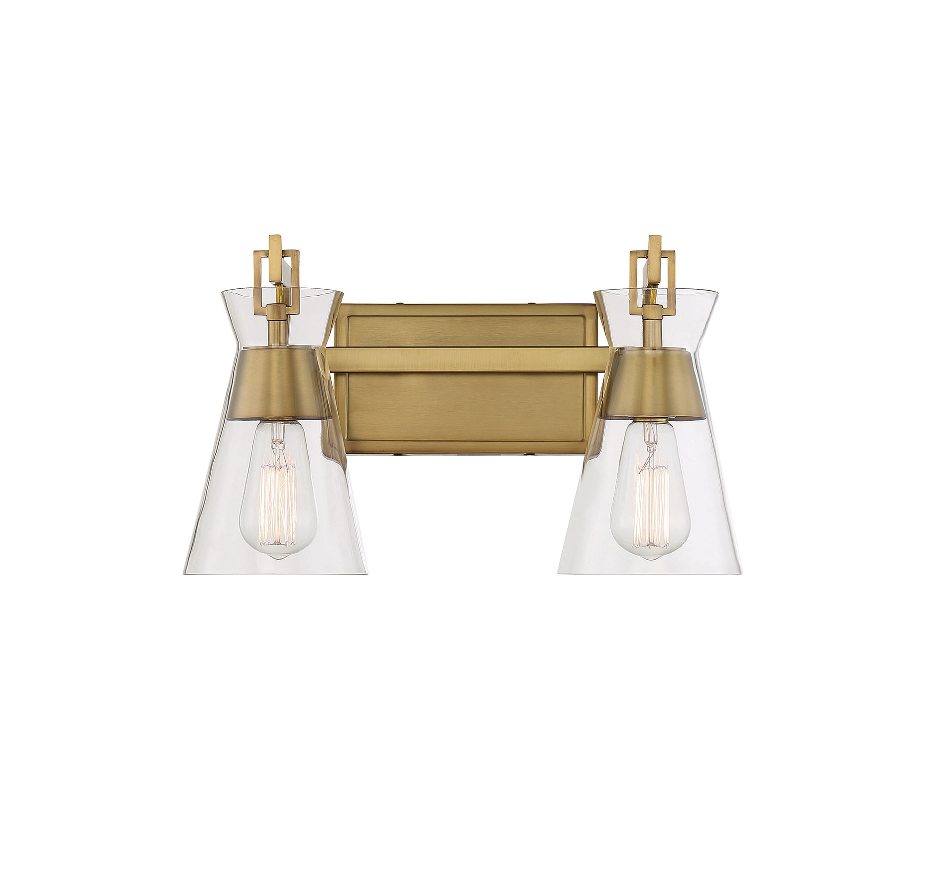 Savoy House Essentials 8-1830-2-322 Lakewood 16-in 2 -Light Brushed Brass Transitional Vanity light