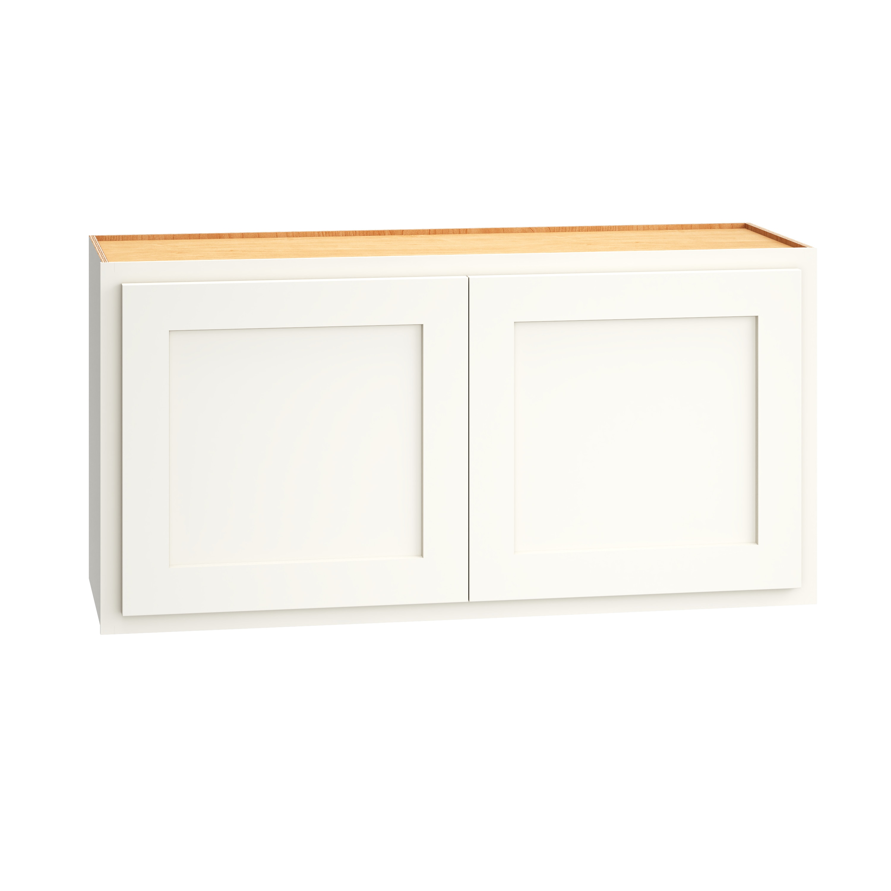 Diamond Express 321 W3618 Jamestown 36-in W x 18-in H x 12-in D White Partial Overlay Wall Fully assembled Plywood Cabinet (Recessed Panel Shaker)