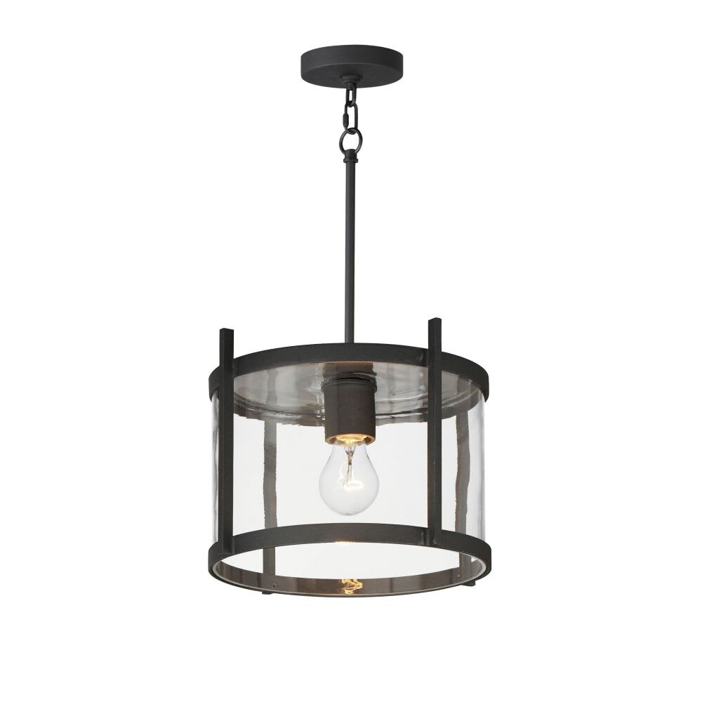 Maxim Lighting Belfry 1 - Light Black Modern / Transitional Incandescent Aluminum And Glass