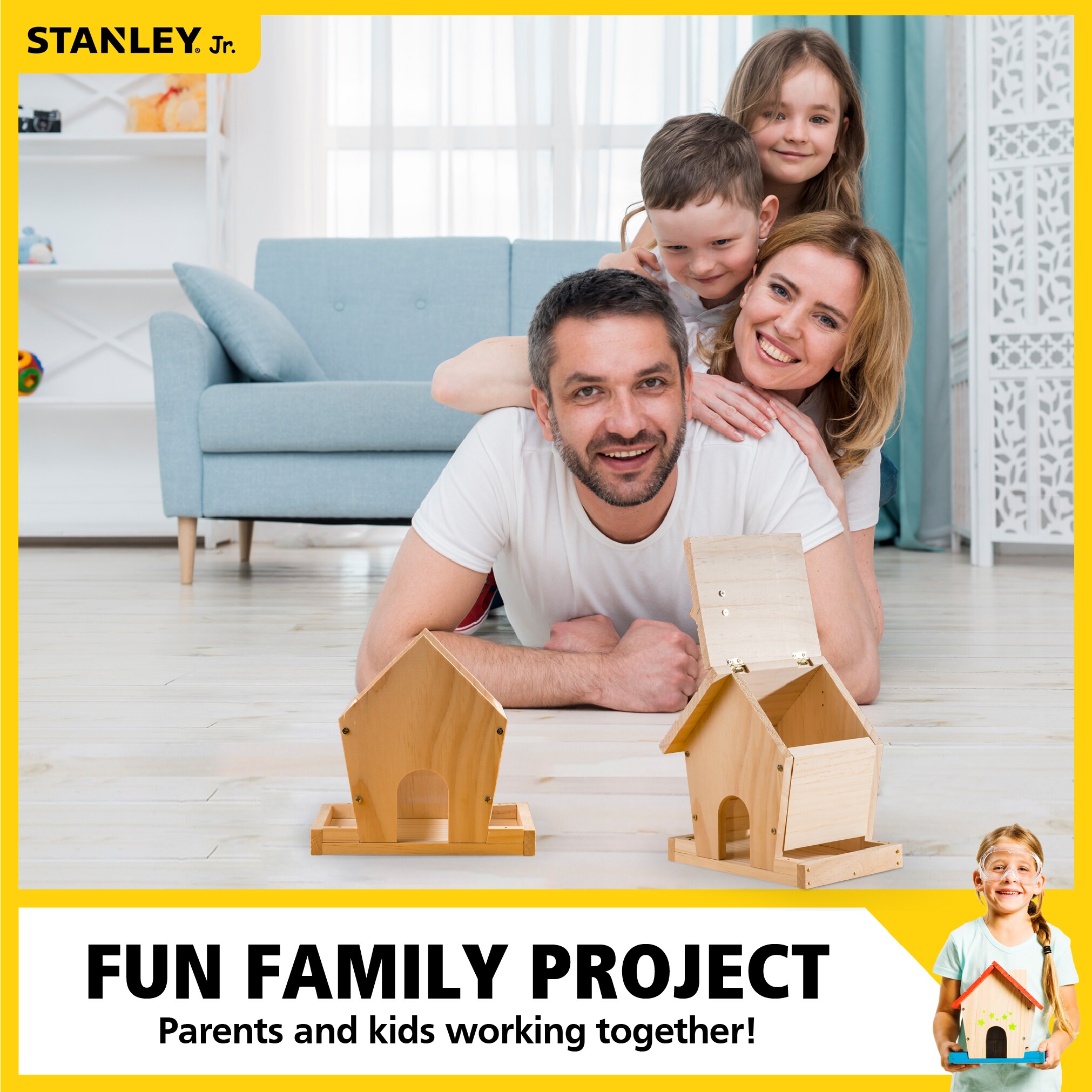 Stanley Jr. OLK020-SY Kids-Woodworking-Project-Kits - View #9