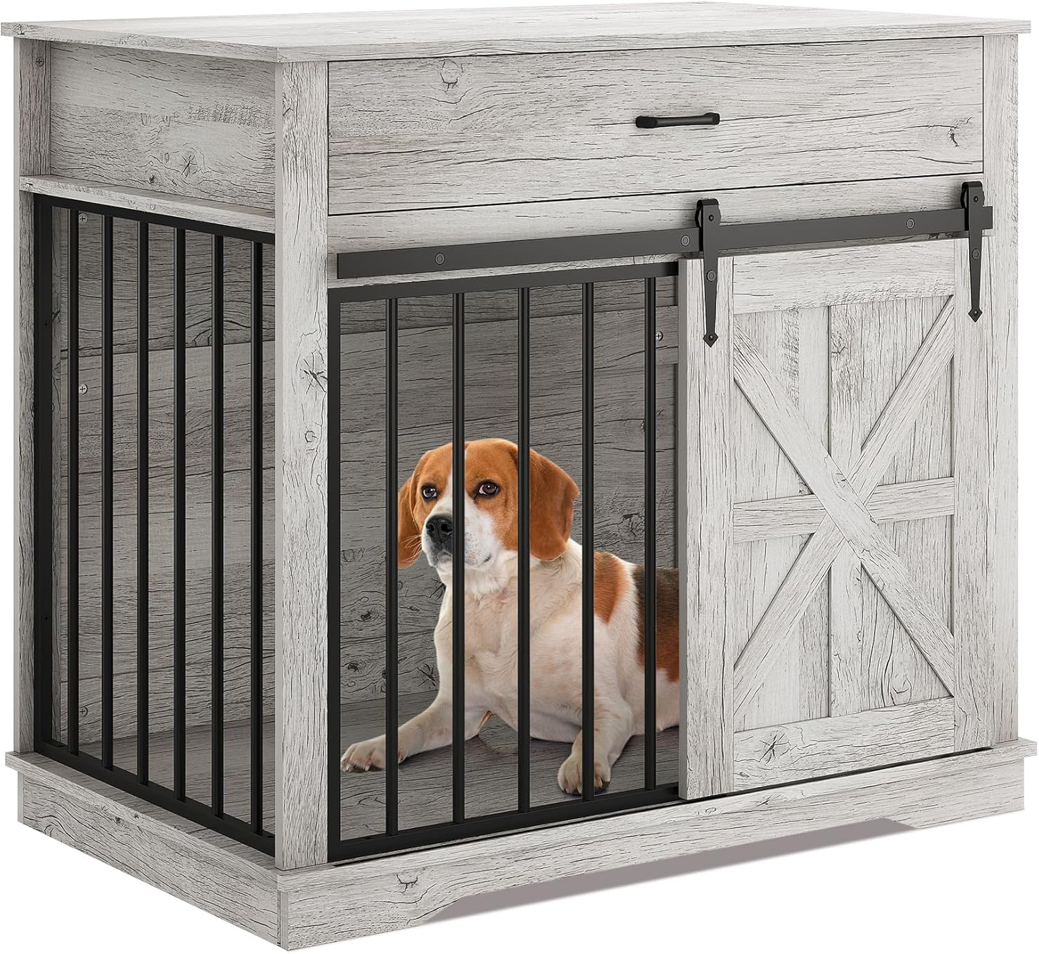 Visual Reference: Garvee 37 8 Inch Large Dog Crate Furniture Indoor Wooden