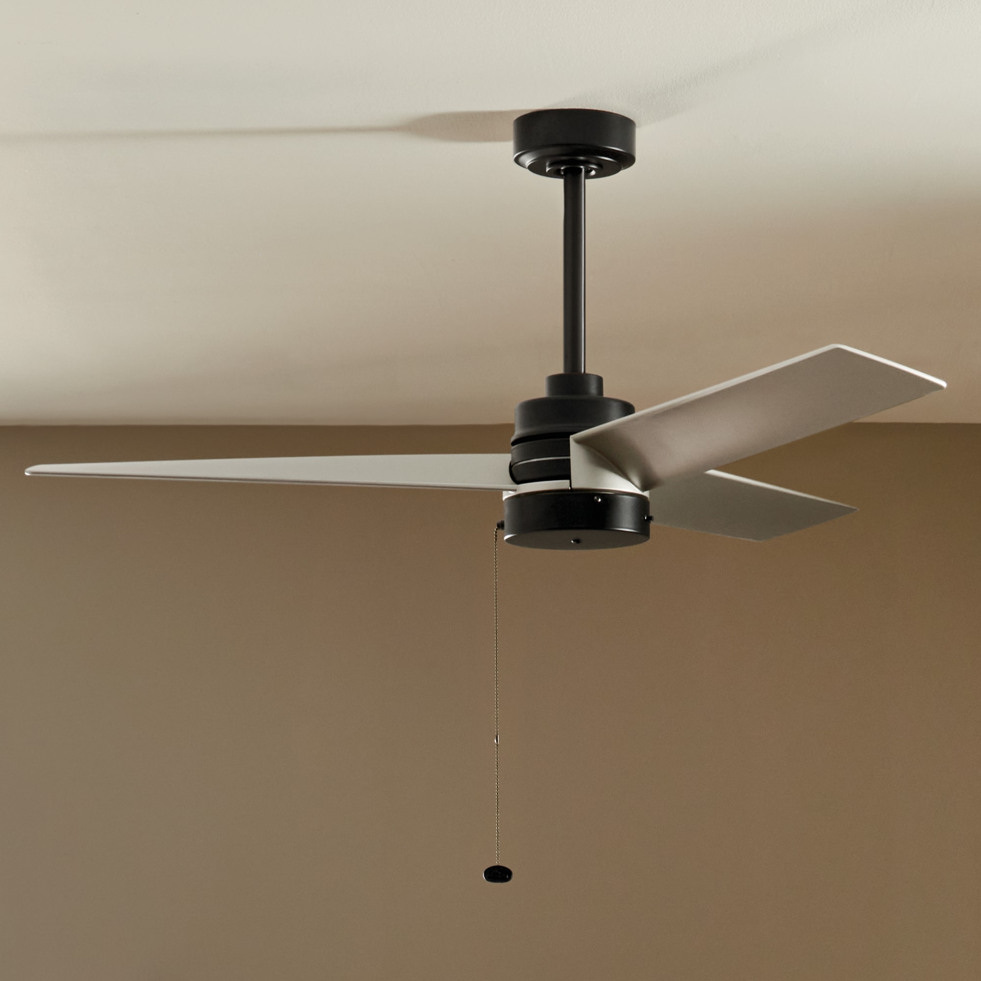Kichler 300375SBK Spyn Lite 52-in Satin Black with Satin Black Blades Ceiling Fan Light Kit Compatible ( 3 -Blade )