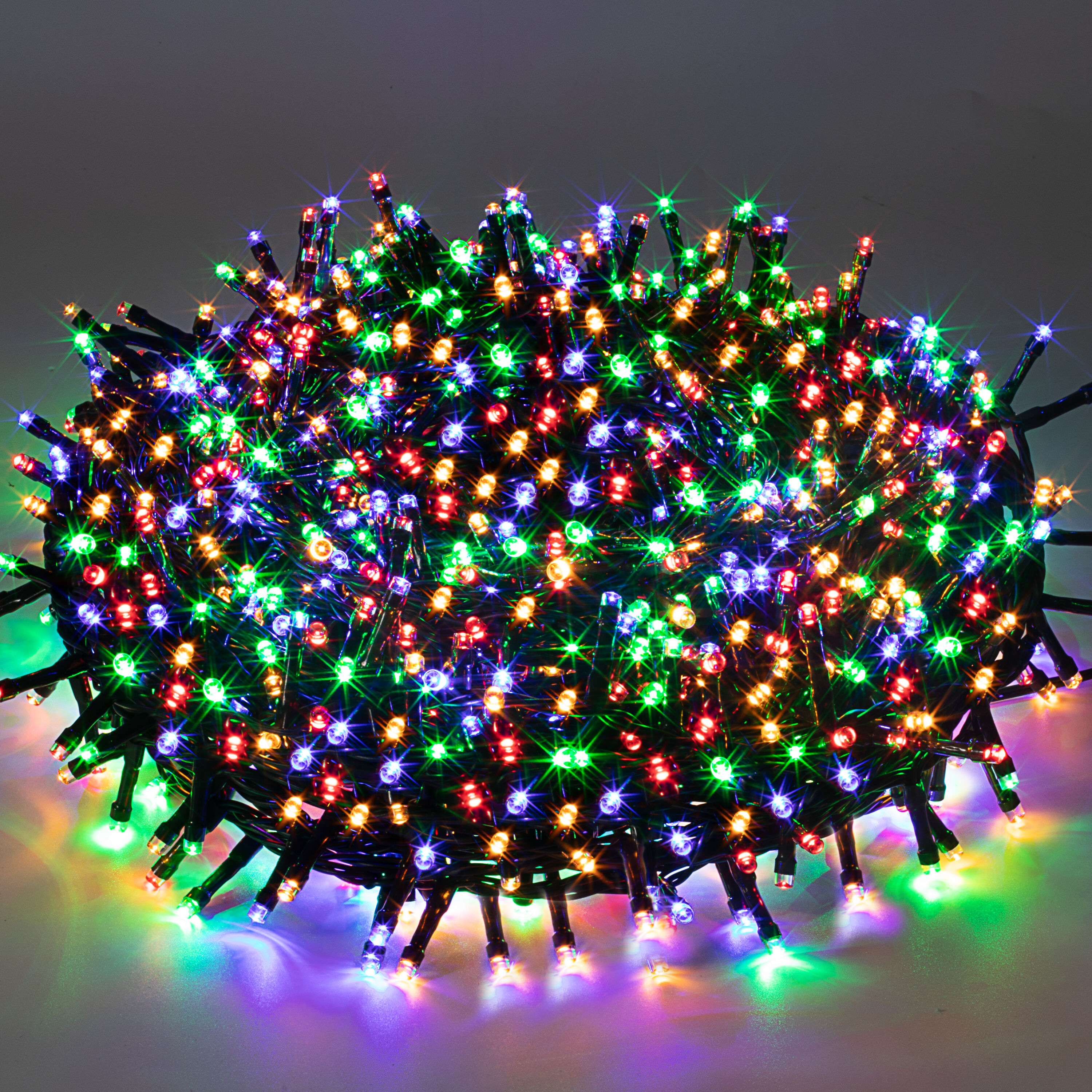 Joiedomi 1000-Count 163-ft Multi-function Multicolor LED Plug-In ...