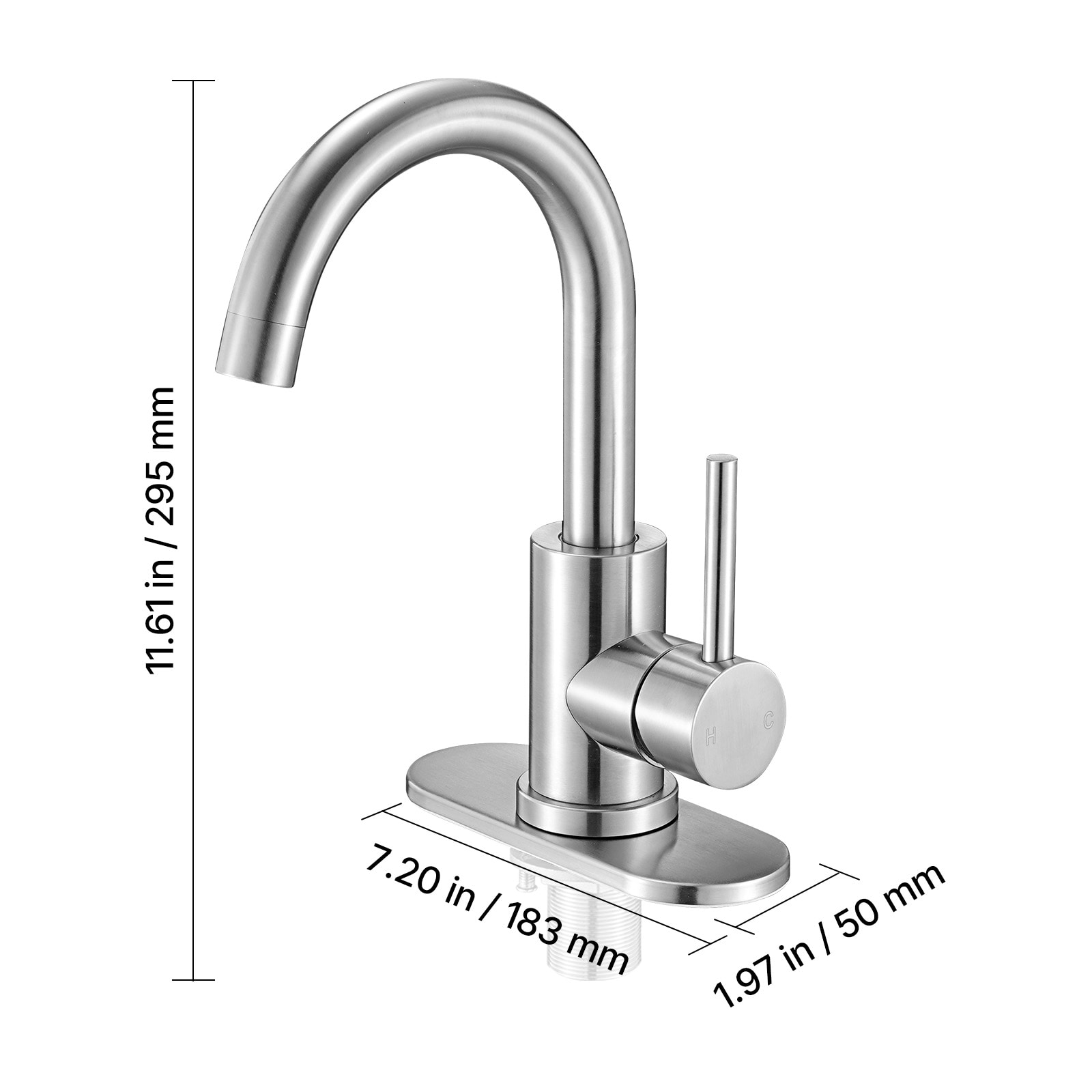 BEARSOLIM DJYC-T3342P480356 Kitchen-Faucets - View #3