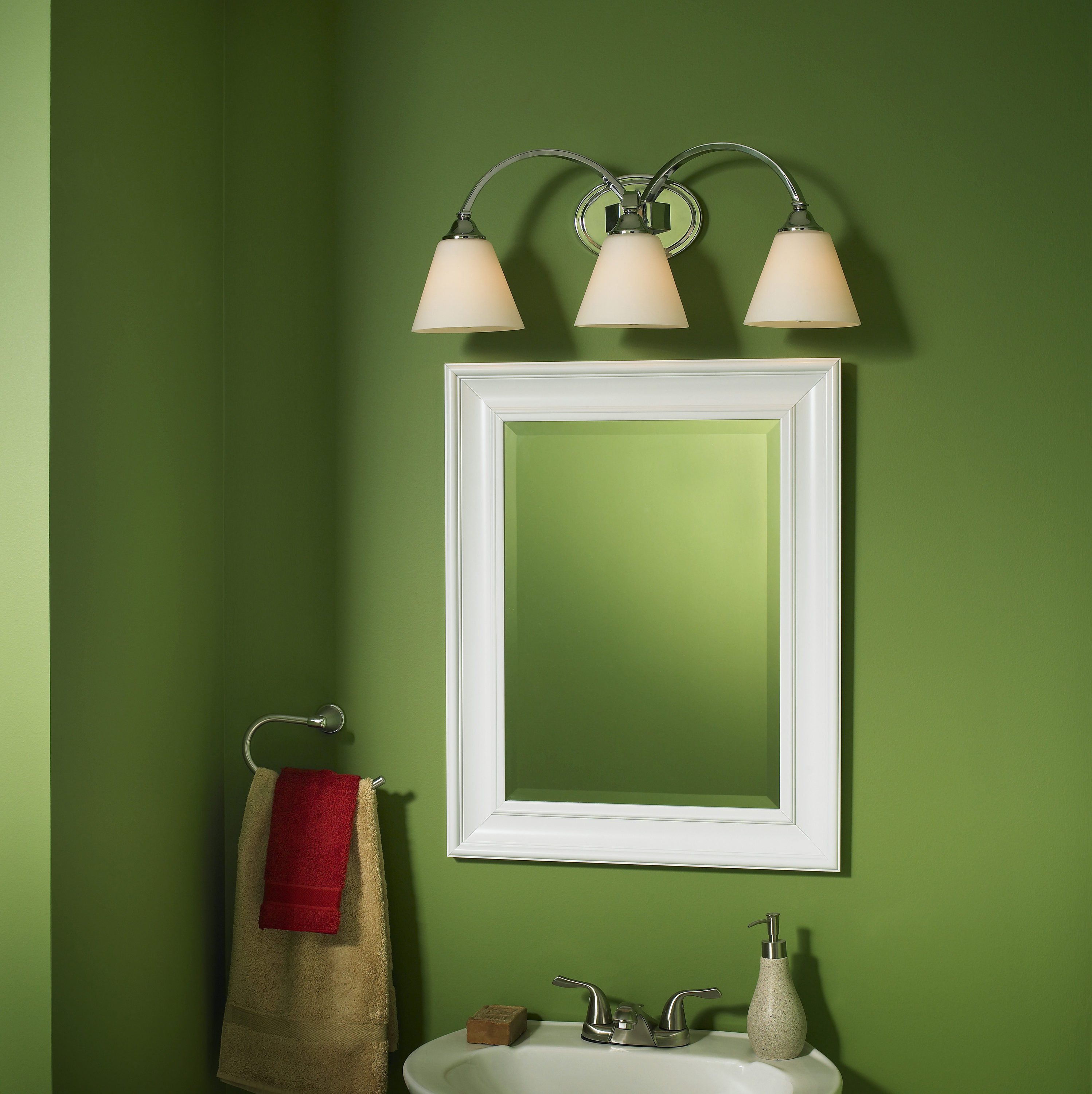 Style Selections H White Wall Mirror At Lowes Com   04420238 