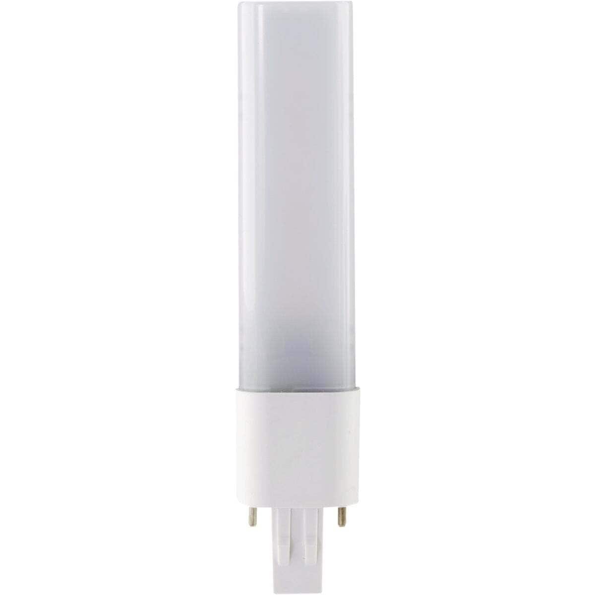 Satco  5.98 Inch 5.5W LED PL 2-PIN Dual GX23 Base Replacement Lamp-2700 Color Temperature-White Finish