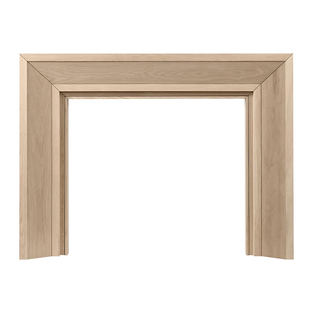 Modern Ember EVERLY-4842-UN 72-in W x 54-in H x 8-in D Everly Unfinished Oak Modern Fireplace Mantel