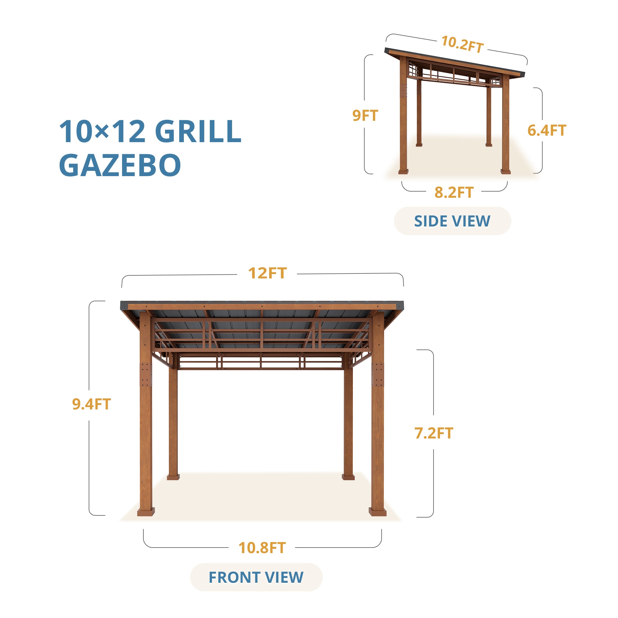 Yurevna QDL-YB-1 Wood-Resin-Gazebos - View #2