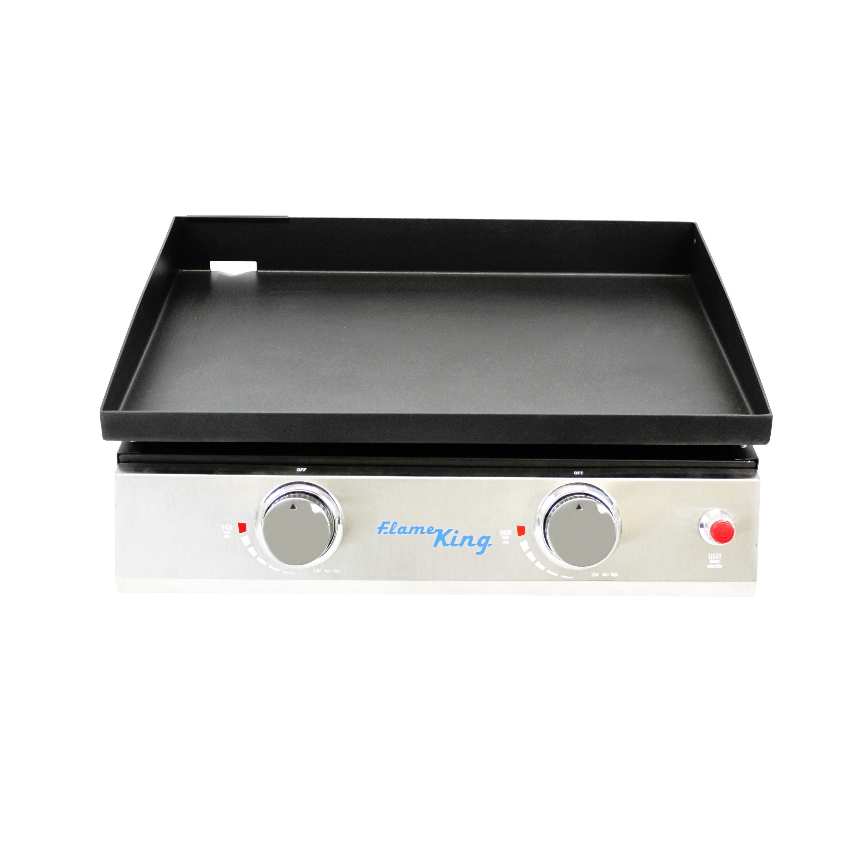 Flat top portable outlet grill