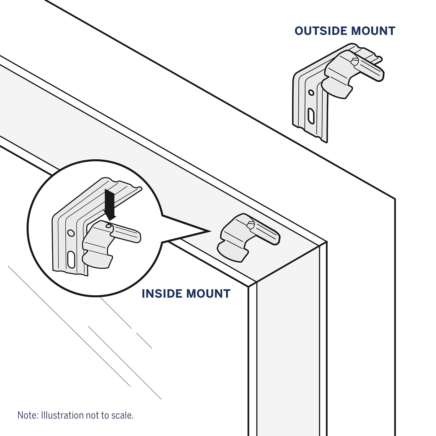 LEVOLOR Trim+Go 2-Piece Vertical Blind Brackets at Lowes.com