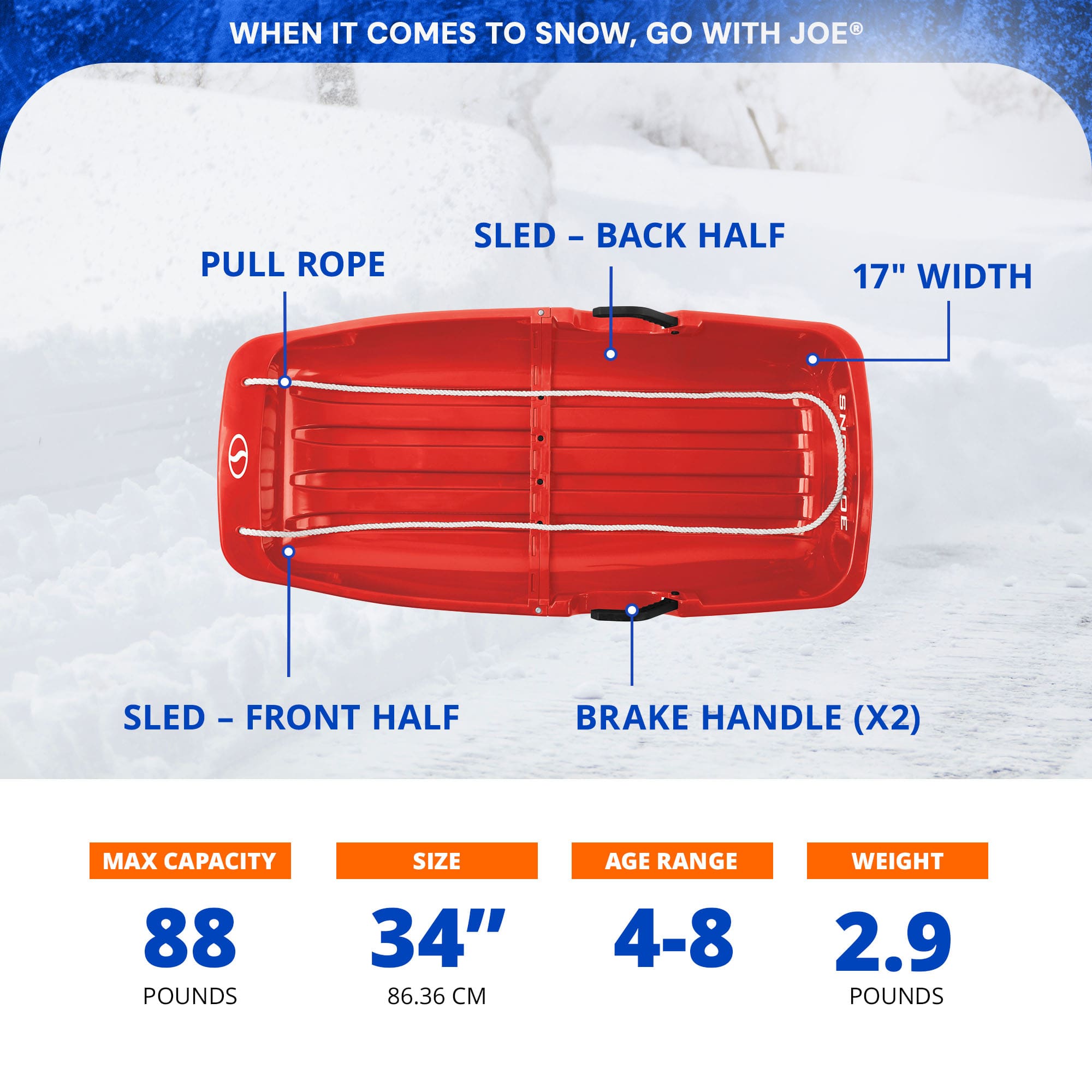 Snow Joe 414146 Snow-Sleds - View #5