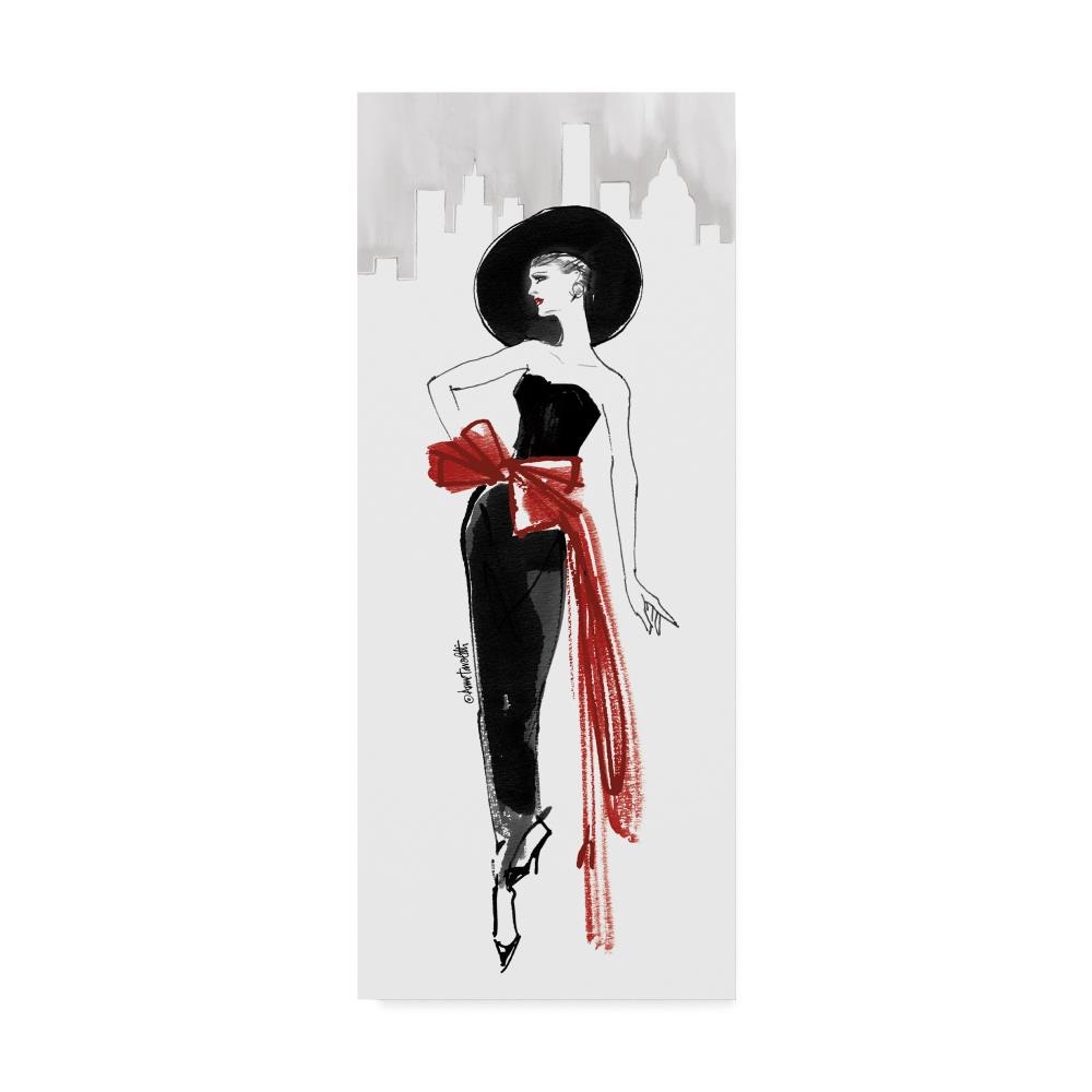Trademark Fine Art WAP08025-C819GG Framed 19-in H x 8-in W Figurative Print on Canvas