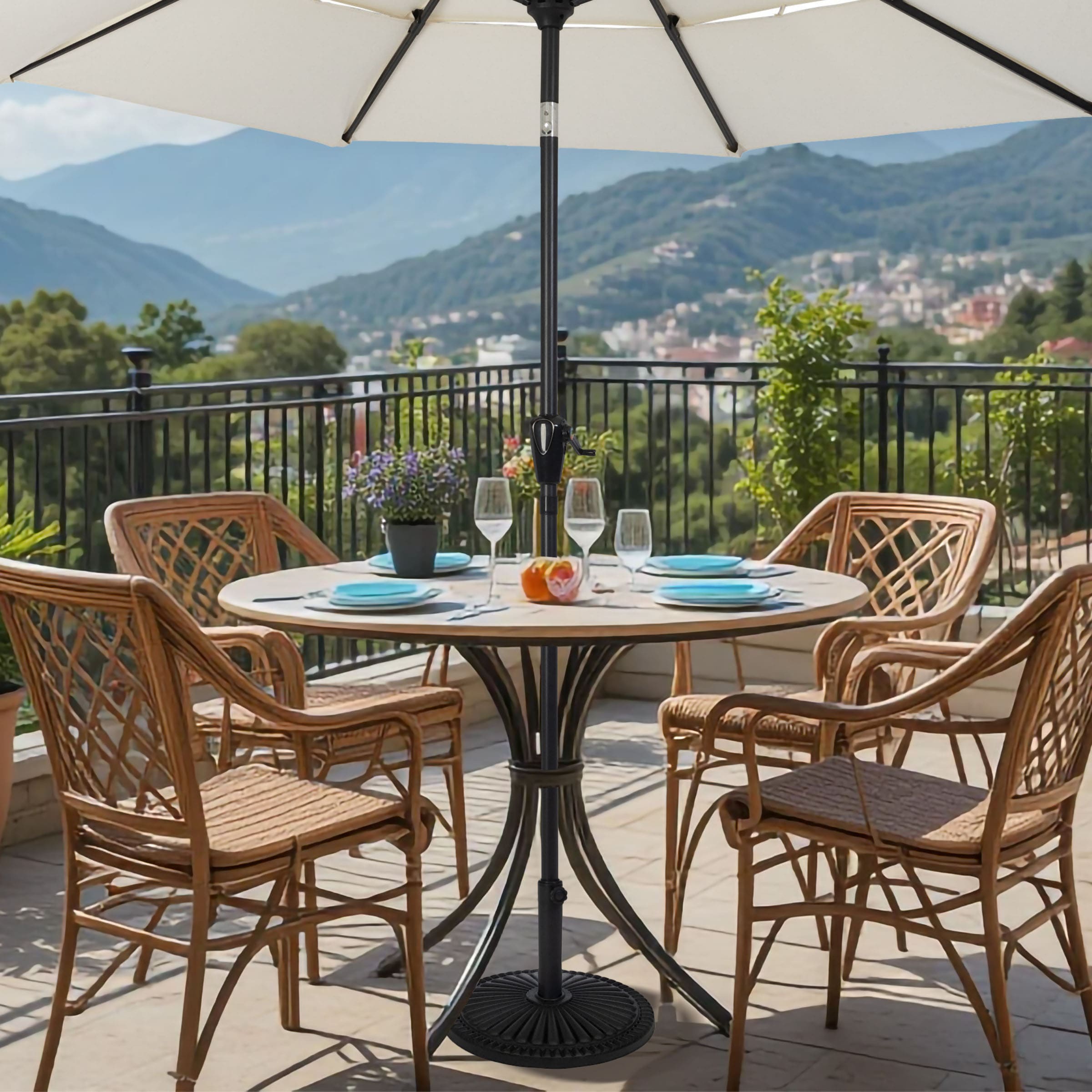 Pure Garden 50-LG1354 Umbrella-Bases - View #5