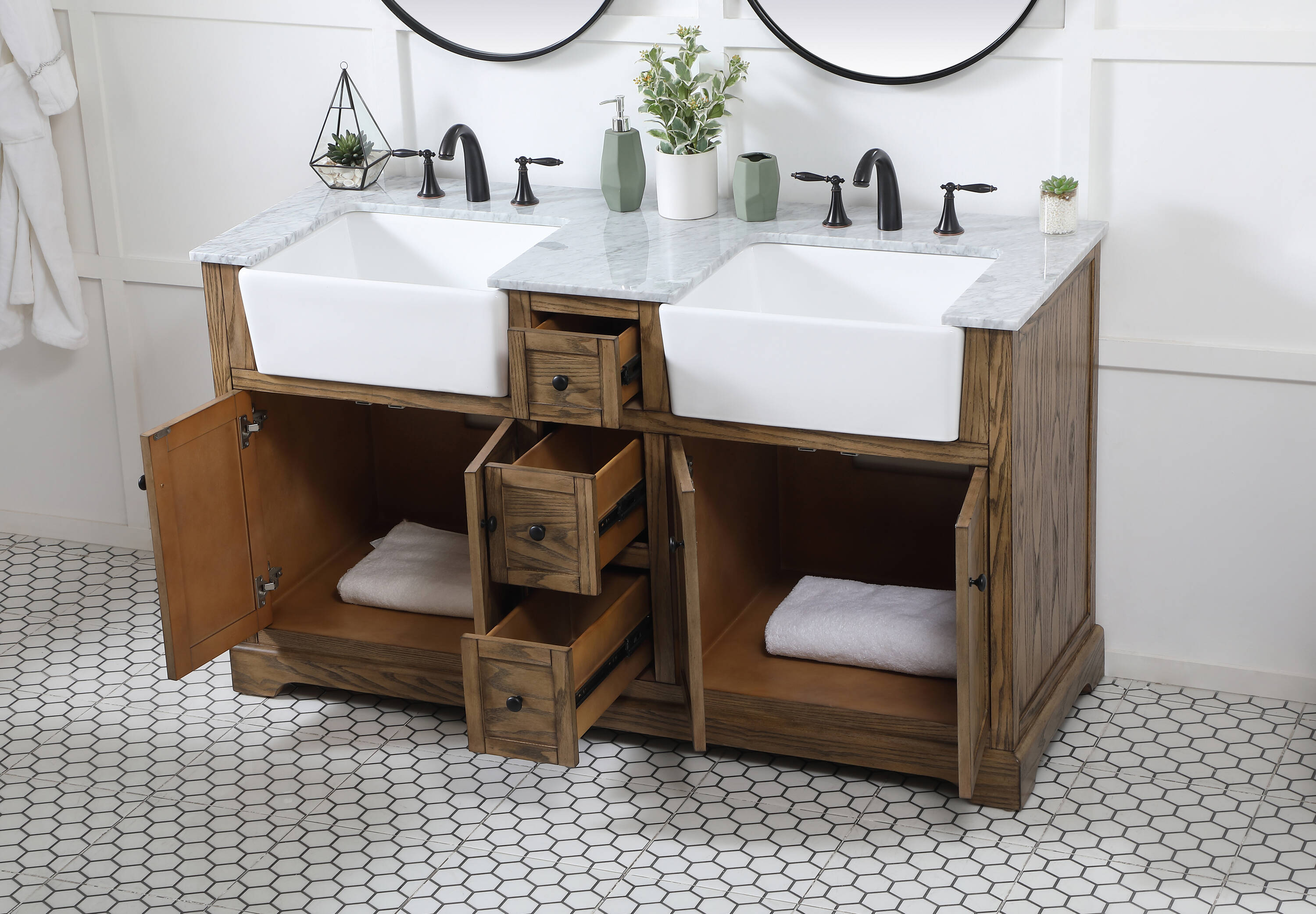 Elegant Decor HF180780DDW Bath-Vanity-Combo - View #4