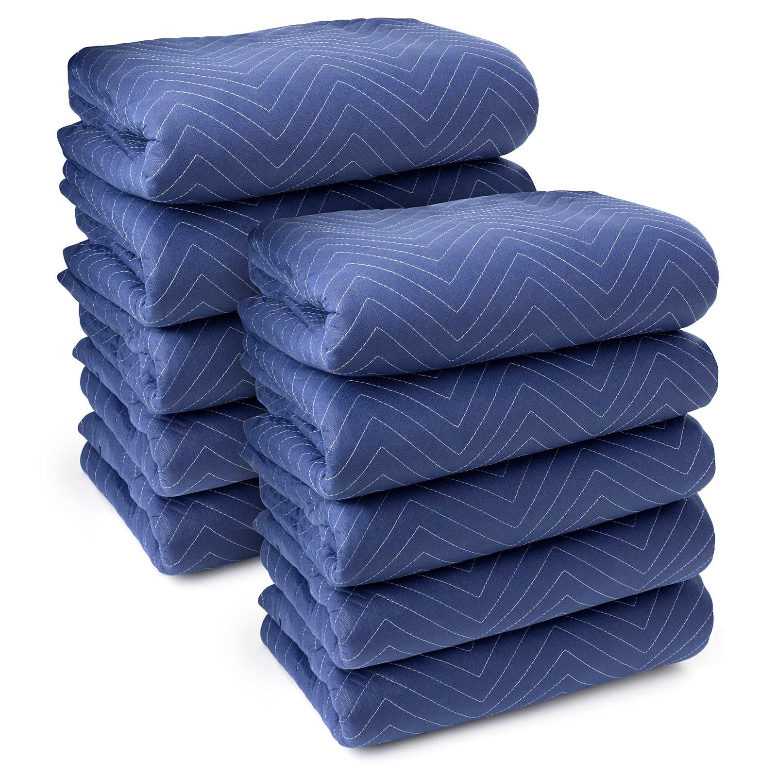Sure-Max 10pk - 80 x 72-in Moving and Packing Blankets - Royal Blue #BLANKET-P40-10.