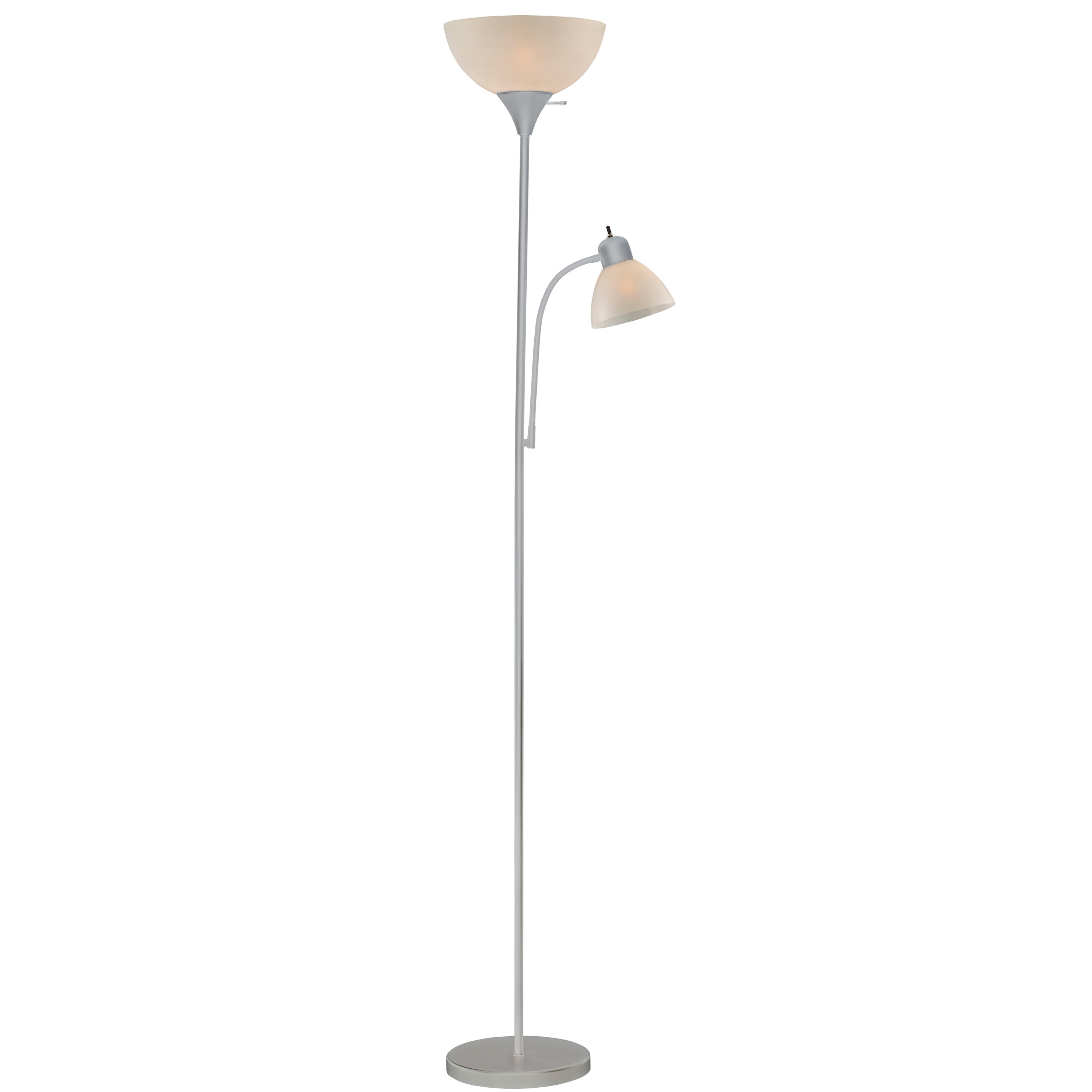 Floor Lamp with Reading Light (Grey)
