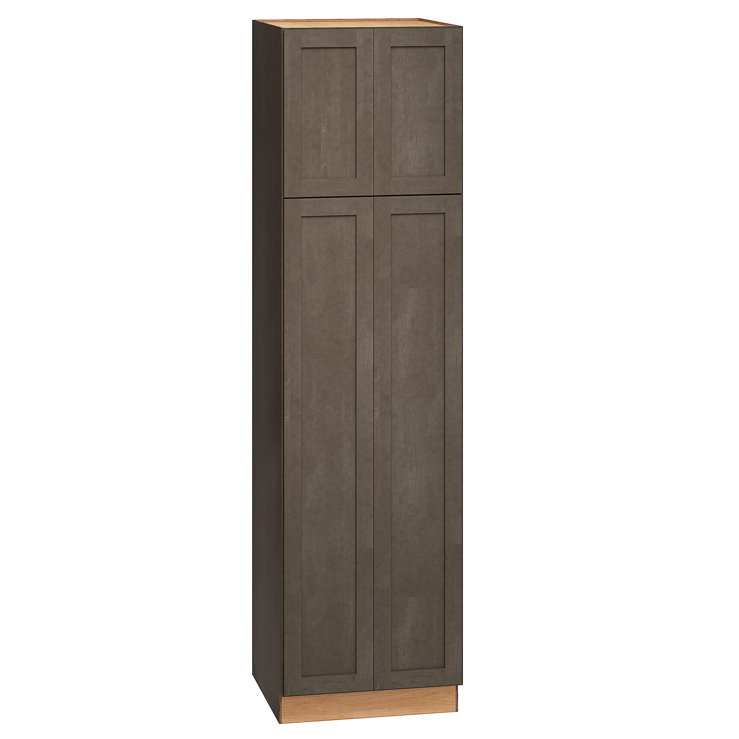 Diamond Express 329 U249024 Jamestown 24-in W x 90-in H x 24-in D Colt Brown Pantry Fully assembled Plywood Cabinet (Recessed Panel Square)