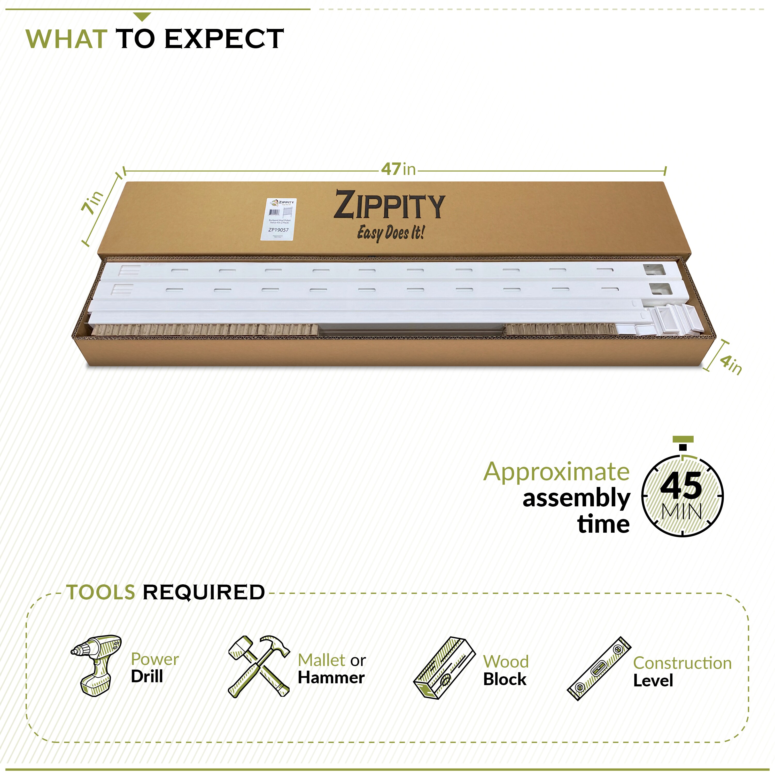 Zippity Outdoor Products ZP19057 Vinyl-Fence-Panels - View #8