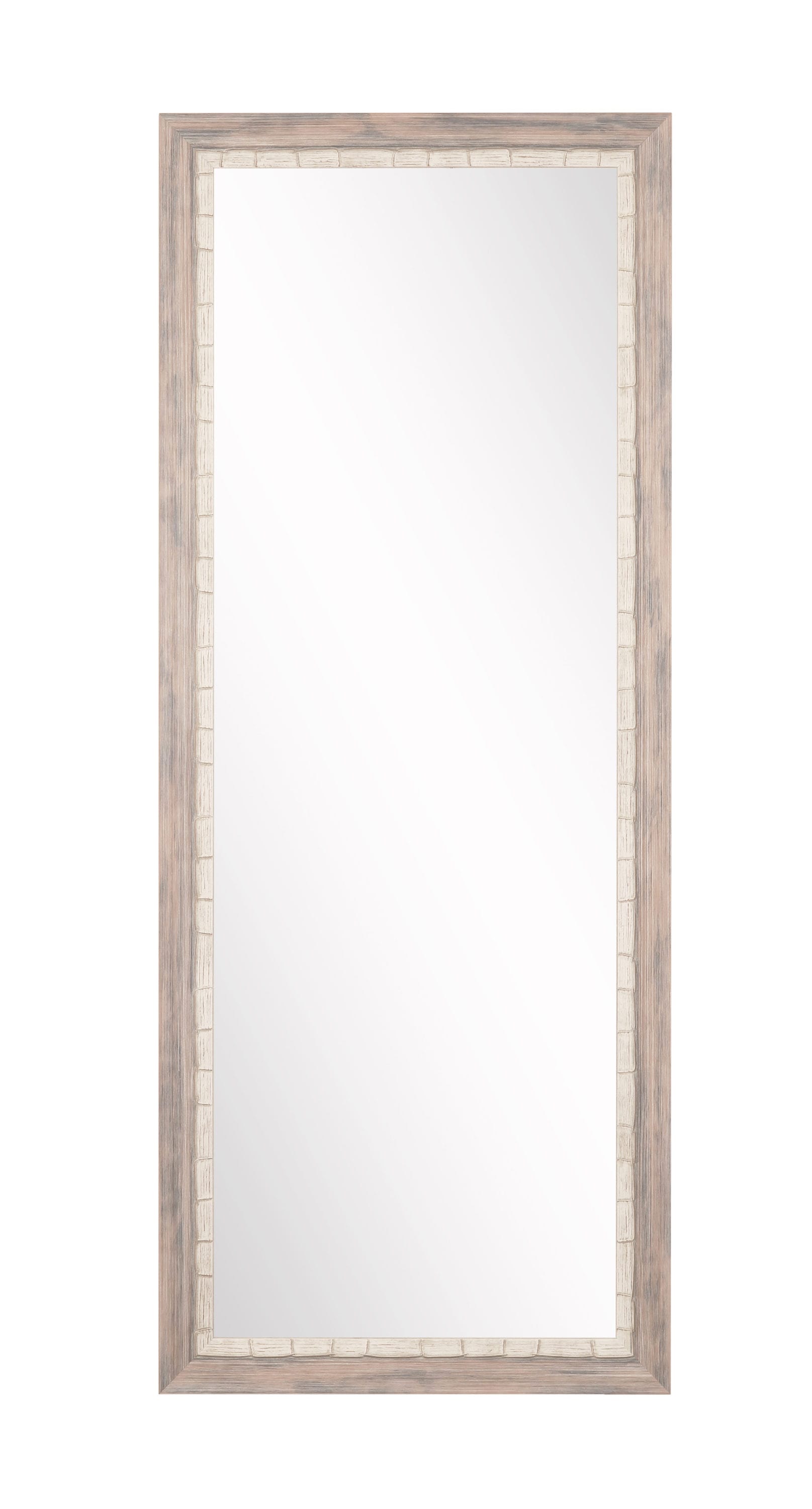 BrandtWorks BM023NM 25.5-Inches W x 70.5-Inches H Rectangle Brown/Gray/Cream/Weathered Framed Full Length Wall Mirror