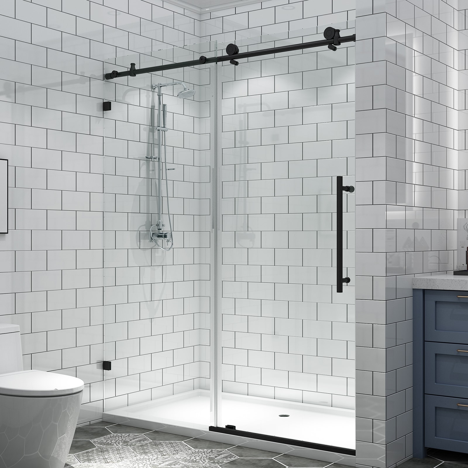 CASAINC EXB-BP05P2-MB Shower-Doors - View #2