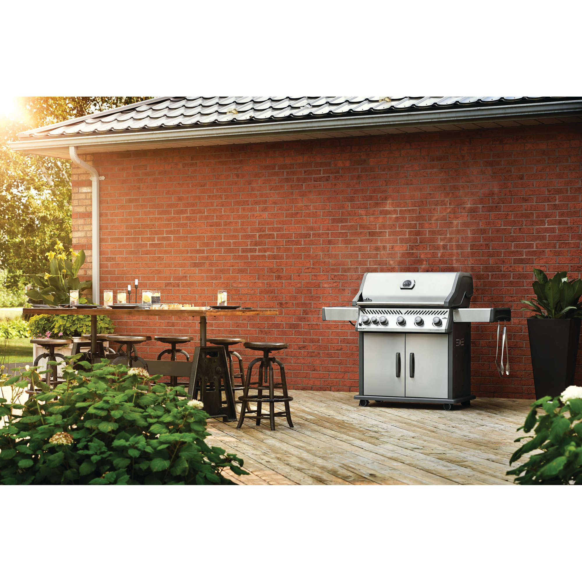  MASTER COOK 3 Burner BBQ Propane Gas Grill, Stainless Steel  30,000 BTU Patio Garden Barbecue Grill with Two Foldable Shelves : Patio,  Lawn & Garden