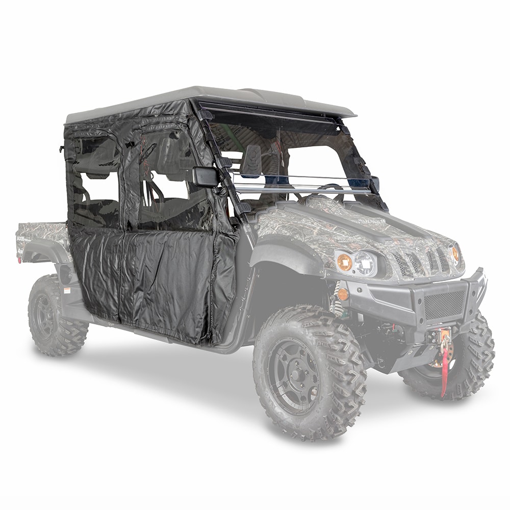 Axis CE750CRBZA Soft Enclosure For The 750 Crew Model Utv Zip Off Doors and Zip Open Windows Quickly Installs Over Roll Cage