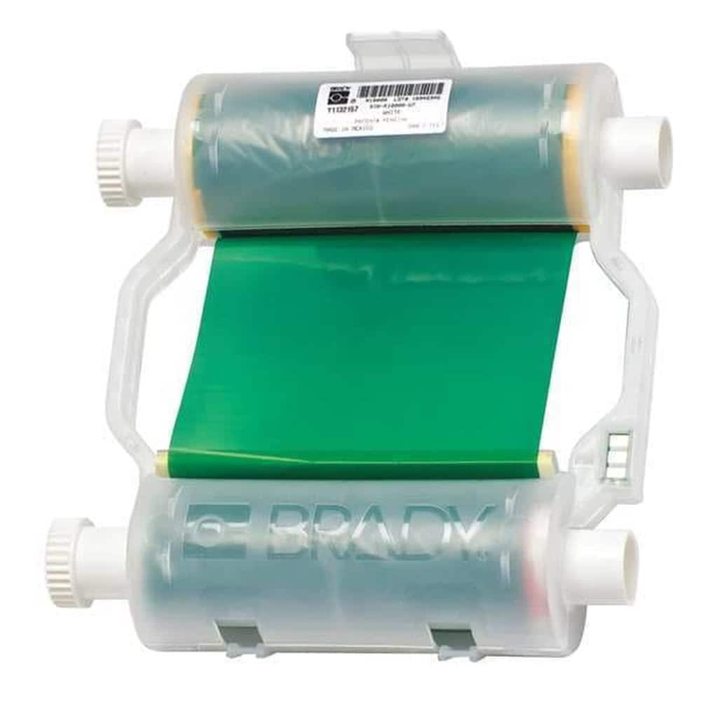 Brady Label Printer Ribbon B30 Series Green 4.33 in W x 200 ft L