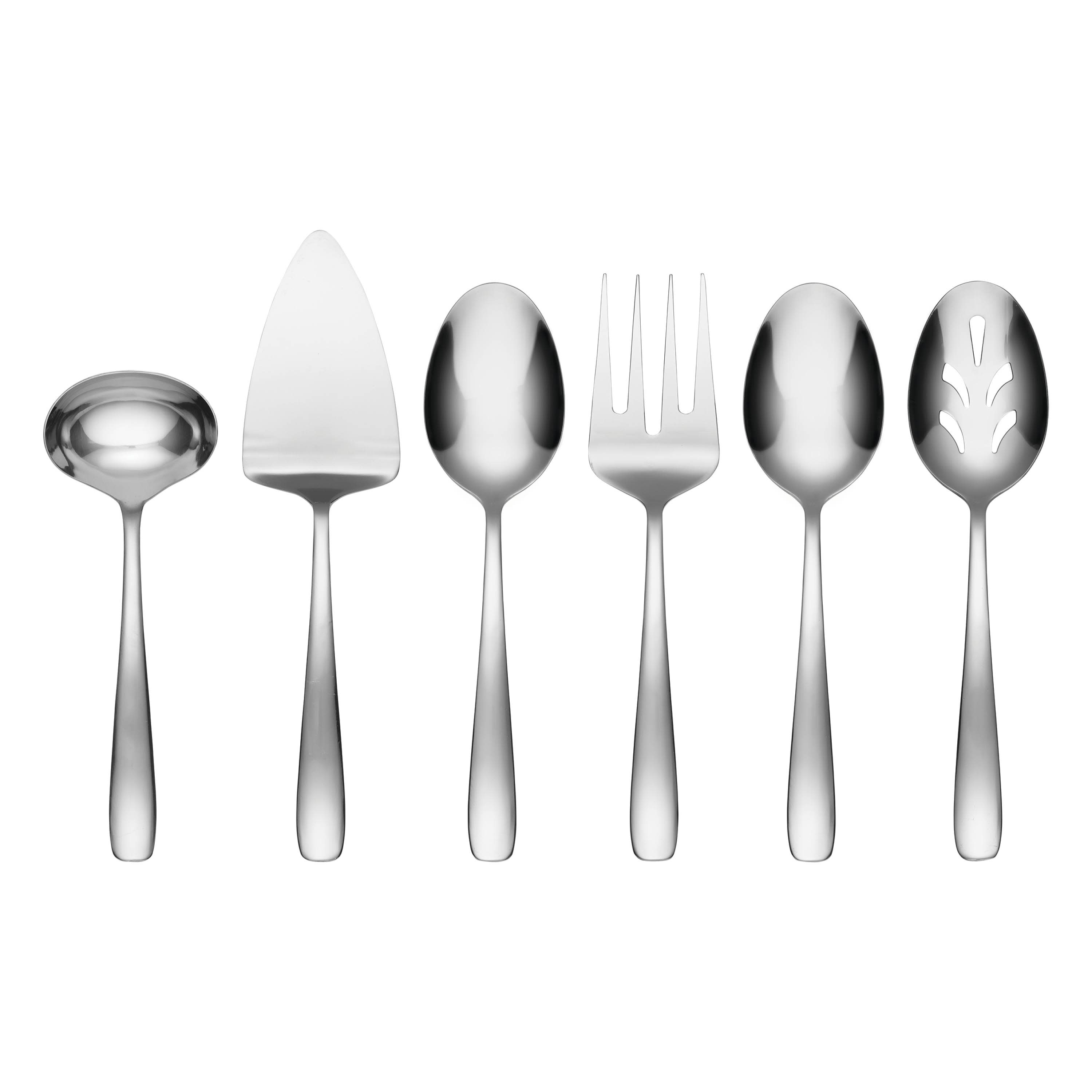 Cambridge Bourne Mirror Oversized 6-Pieces Polished Modern Flatware in ...