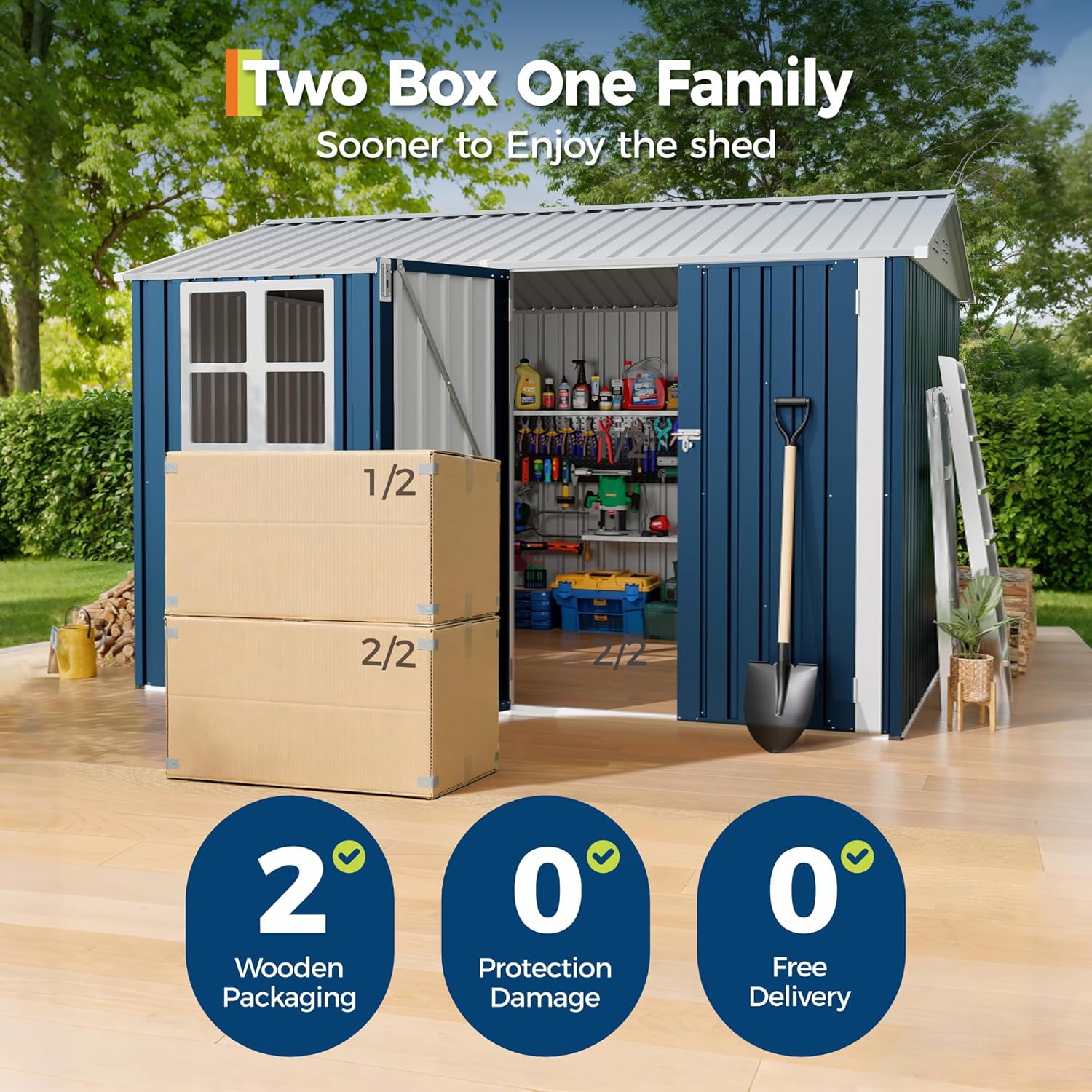 Garvee LMY-PPG-3438JHPL Metal-Storage-Buildings-Sheds - View #5