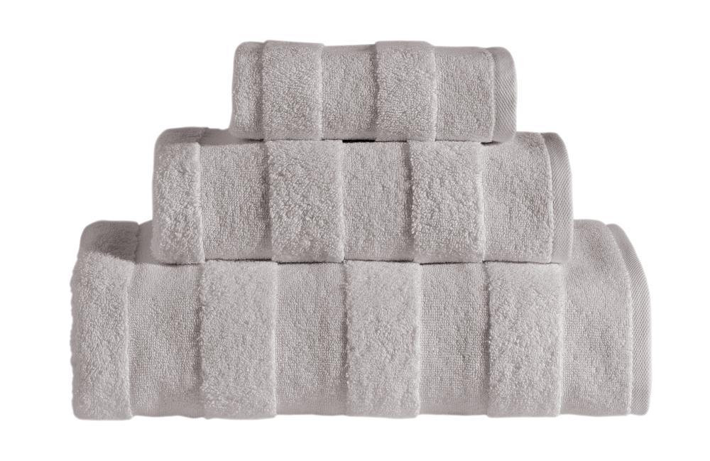 SaaSoh APC-3PK-IGY Ice Grey Cotton Quick Dry Bath Towel Set (Apogee)